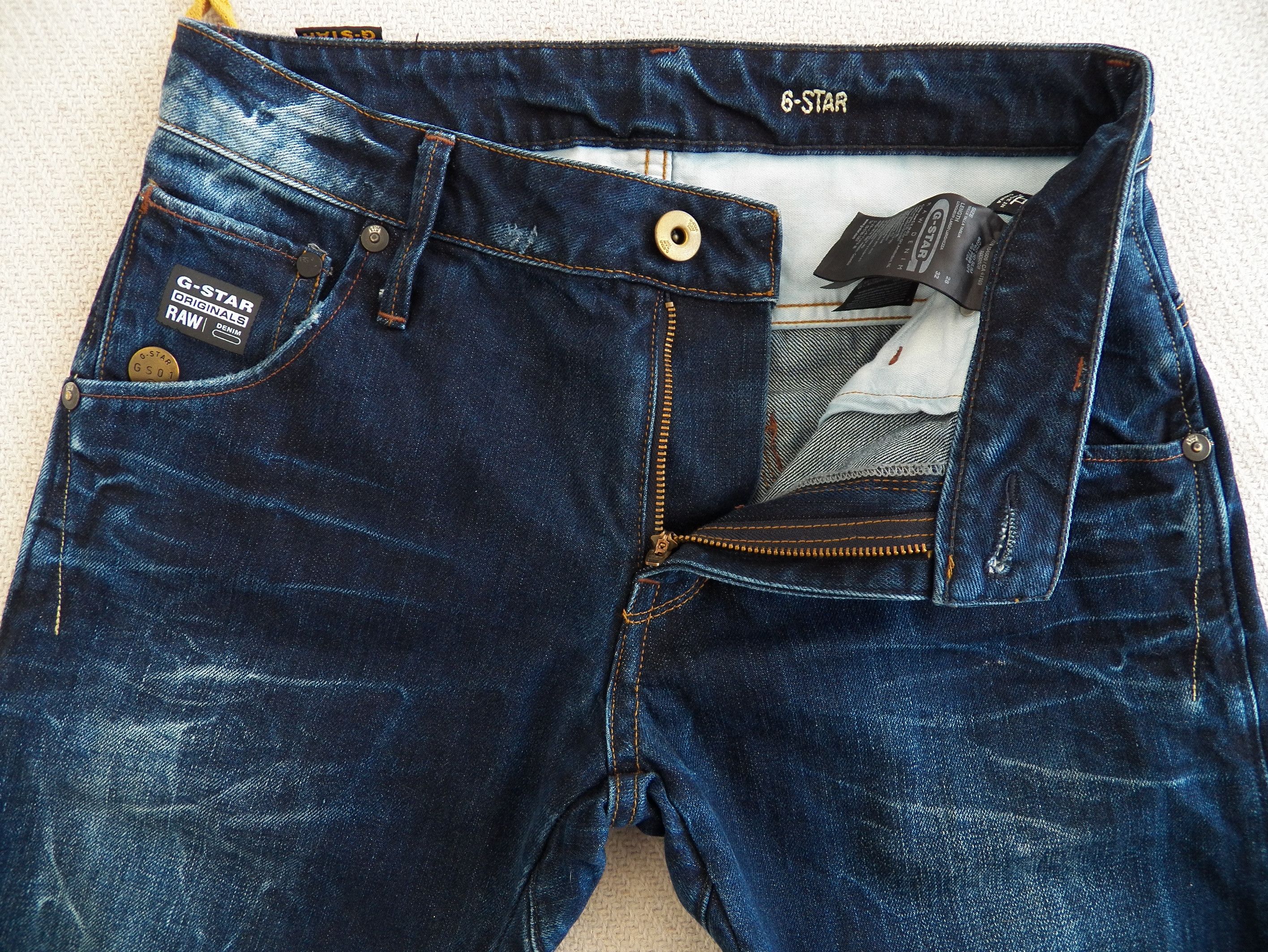G-Star G-Star RAW Arc 3D Slim Jeans W28 L32 Indigo Aged Distressed Size US 28 / EU 44 - 8 Thumbnail