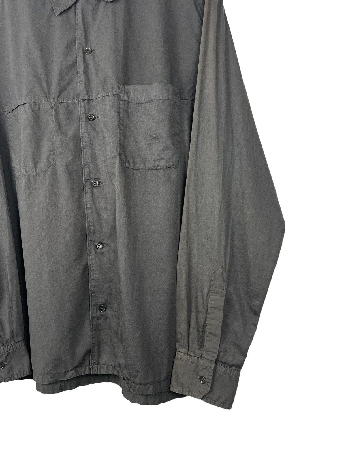 Y's Y’s Double Pocket Black Broad Shirts Size US L / EU 52-54 / 3 - 4 Thumbnail