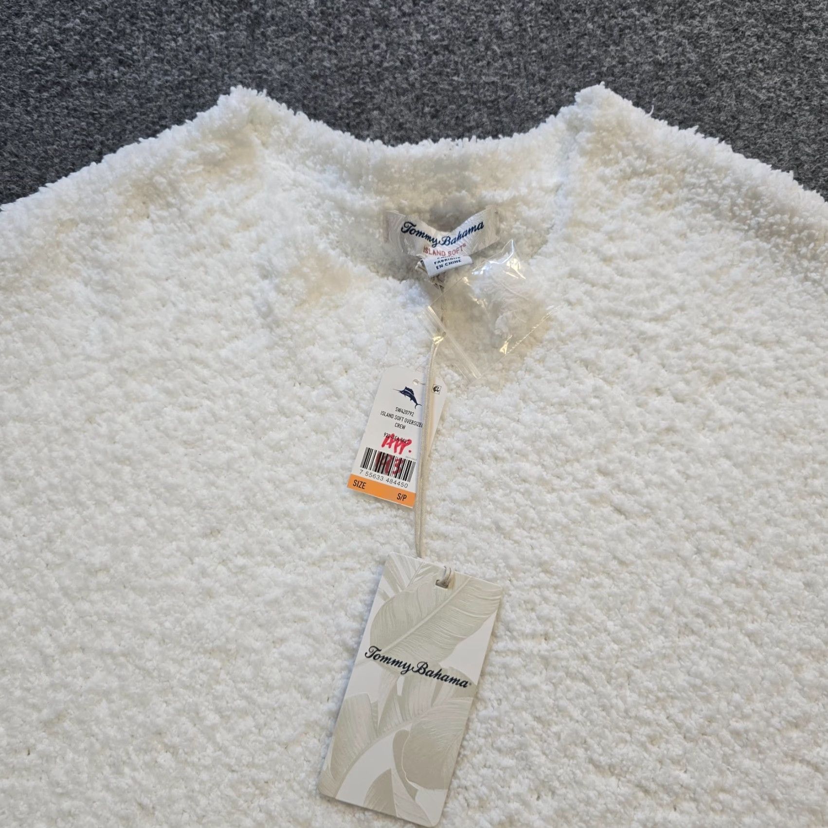 Tommy Bahama Tommy Bahama Sweater Womens Small White Island Soft Oversized Fuzzy Cozy Capsule Size S / US 4 / IT 40 - 2 Thumbnail