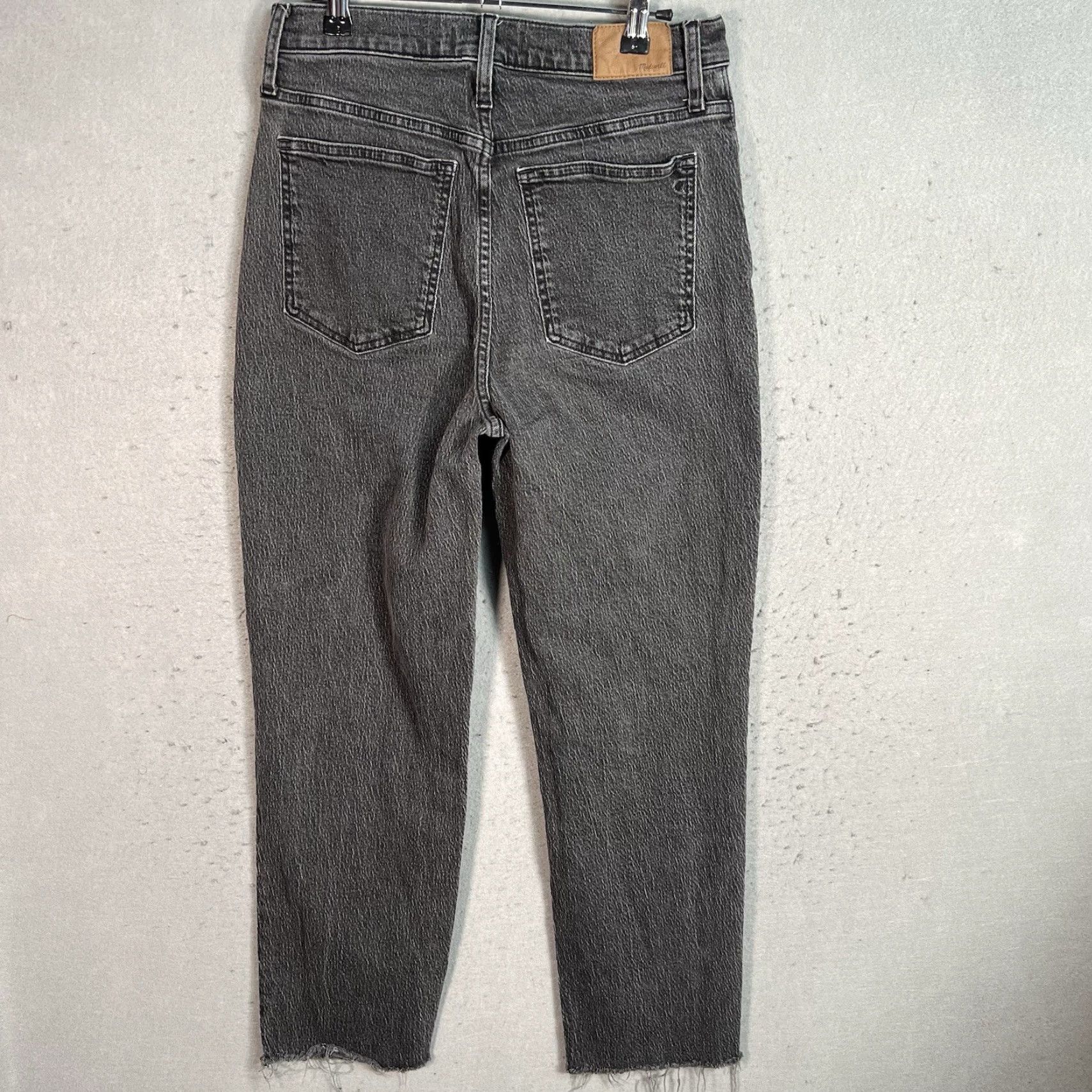 Madewell VINTAGE Madewell The Perfect Vintage Jean Black Women 28 Tapered Leg Raw Hem Womens Size 28" / US 6 / IT 42 - 2 Thumbnail