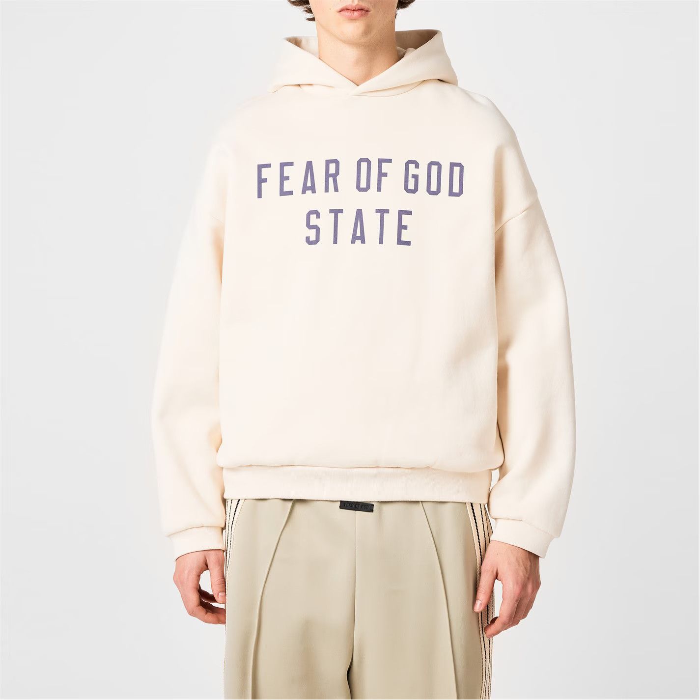 Fear of God o1g2r1mq0426 Fleece Hoodie in Ivory Size US XS / EU 42 / 0 - 3 Thumbnail