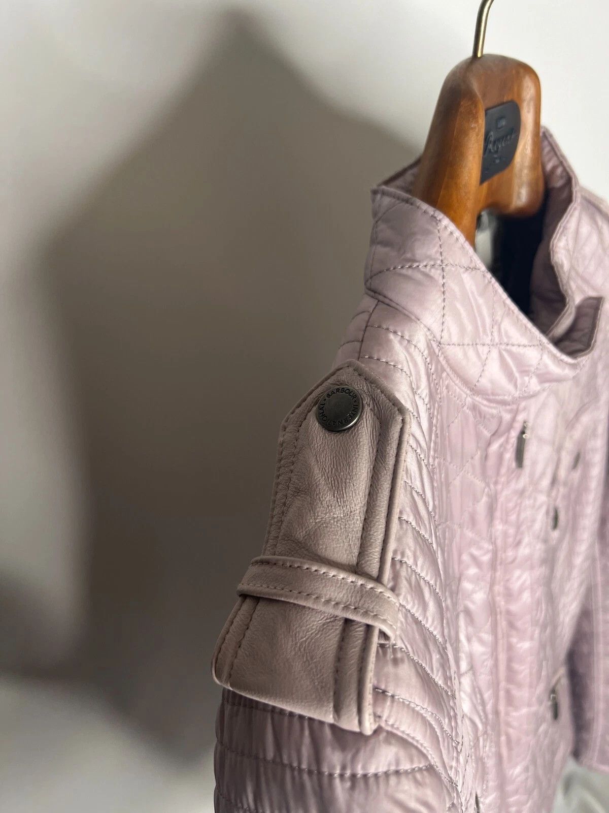 Barbour Barbour International Kleeton Quilted Pink Jacket Size XL / US 12-14 / IT 48-50 - 8 Thumbnail