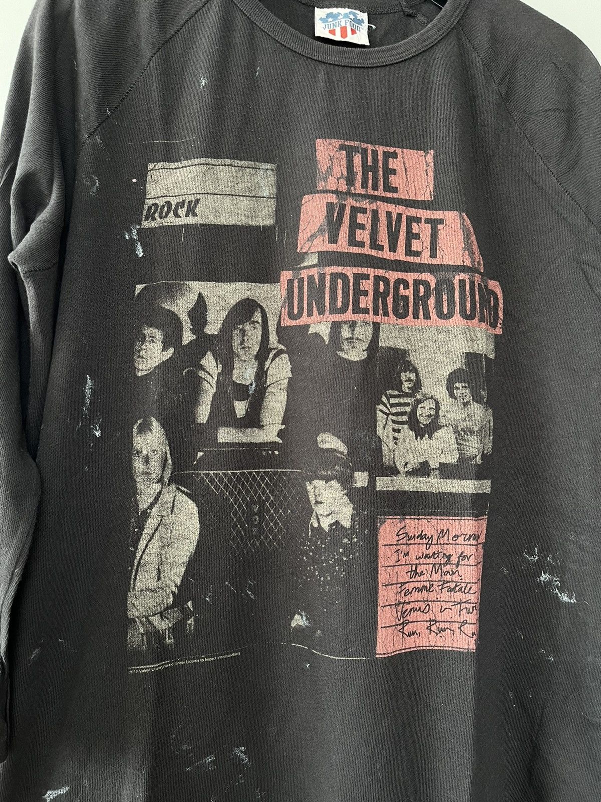 Band Tees × Vintage THE VELVET UNDERGROUND ROCK BAND VINTAGE REGLAN T-SHIRT Size US L / EU 52-54 / 3 - 6 Thumbnail