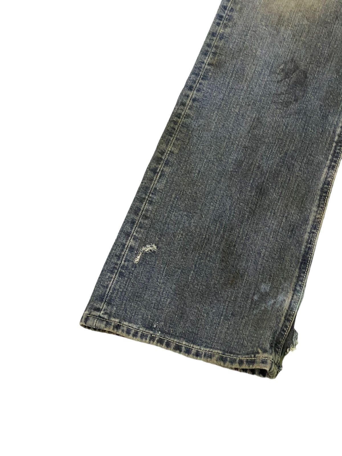 Lee Flare Jeans Lee Japan Dirty Distress Boot Cut 7🟦8 Size US 33 - 5 Thumbnail