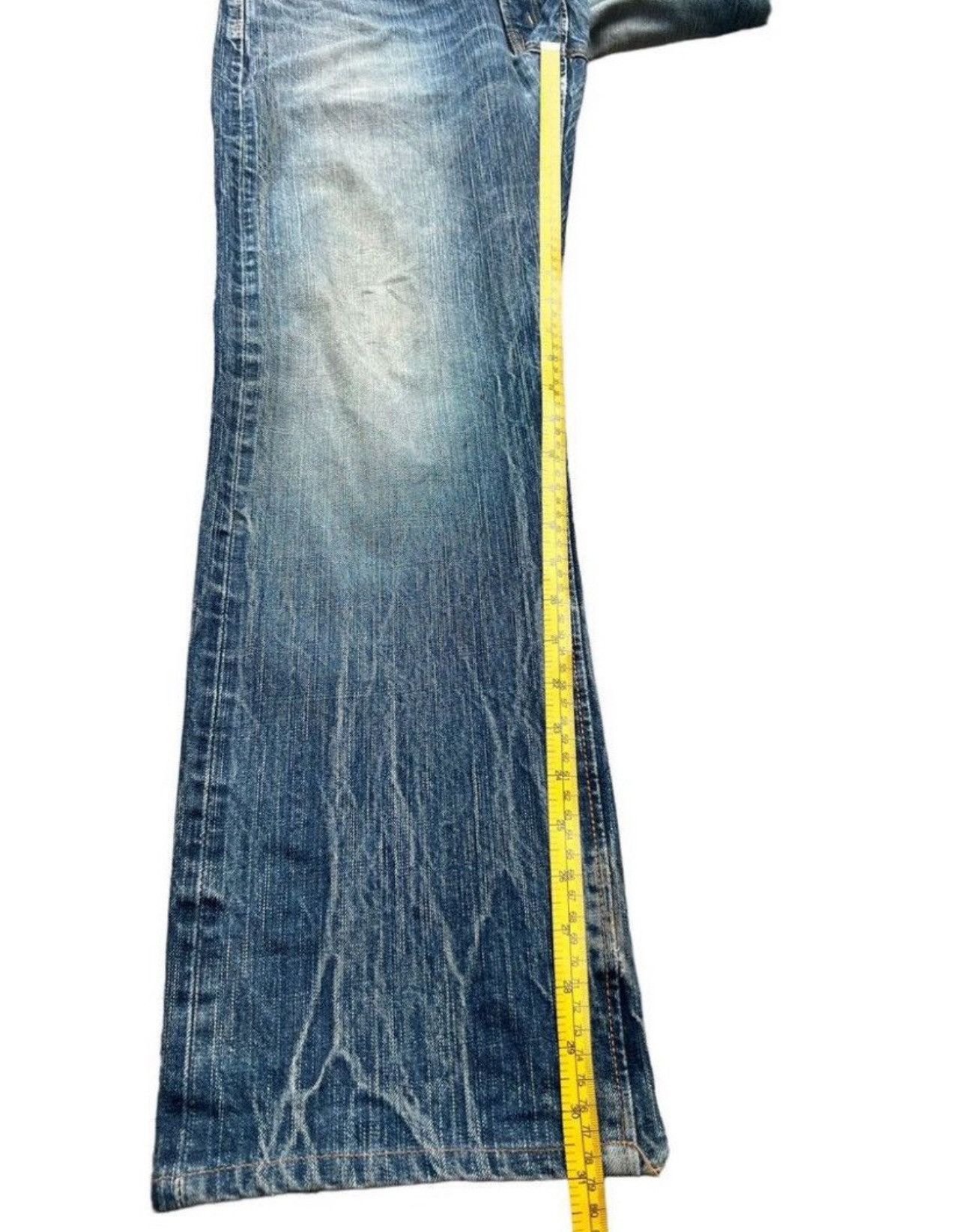 Edwin Vintage Edwin 505ZX Selvedge Distressed Denim Jeans 31x31 Size US 31 - 16 Thumbnail