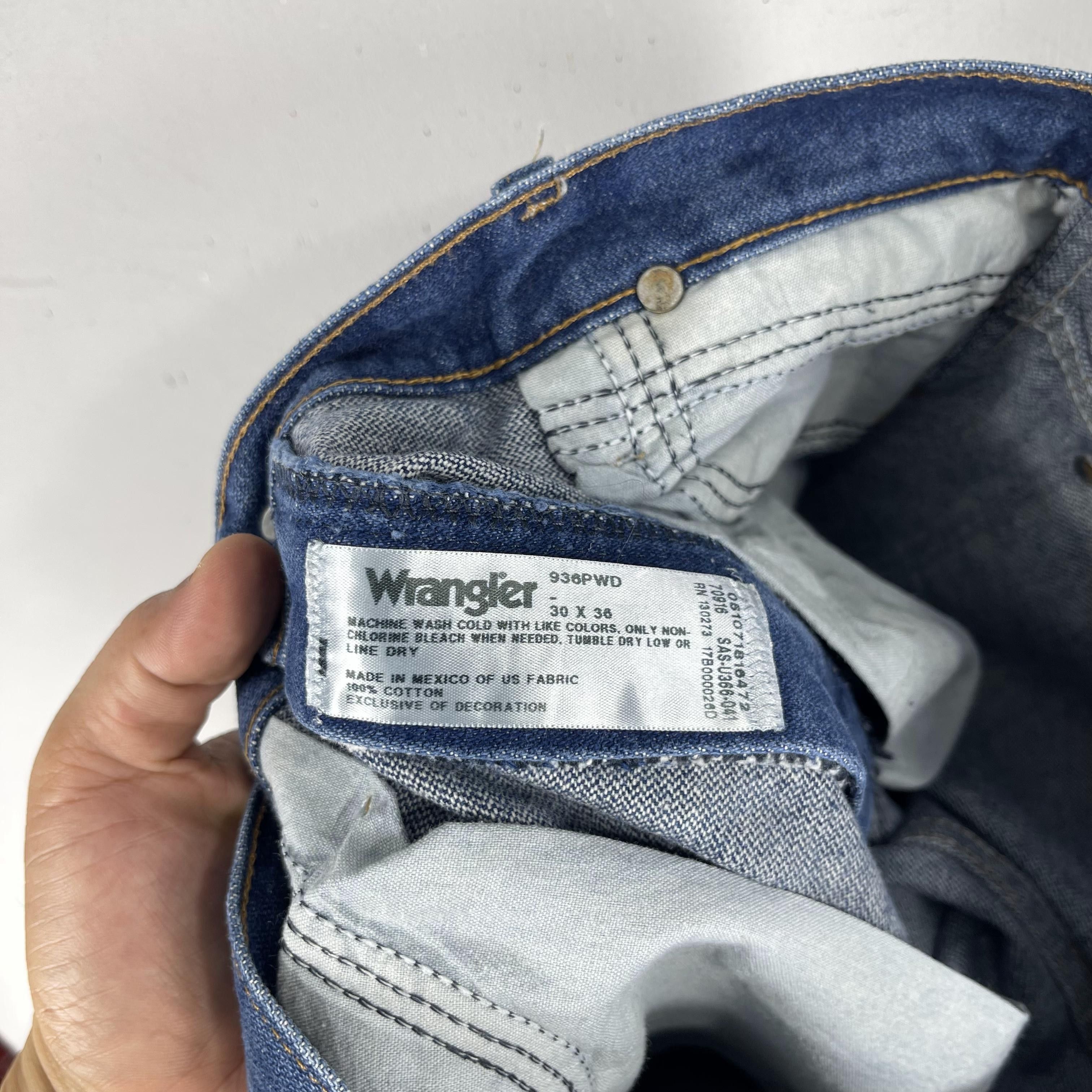 Vintage × Wrangler Size 30 Vintage Distressed Wrangler High Waist Jeans Size US 30 / EU 46 - 5 Thumbnail
