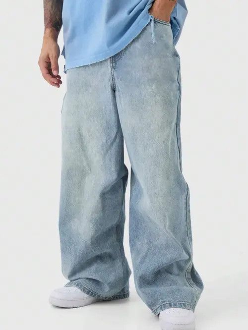 Jean Pants Skater Baggy Relaxed Fit Jeans 90s Size US 34 / EU 50 - 4 Thumbnail