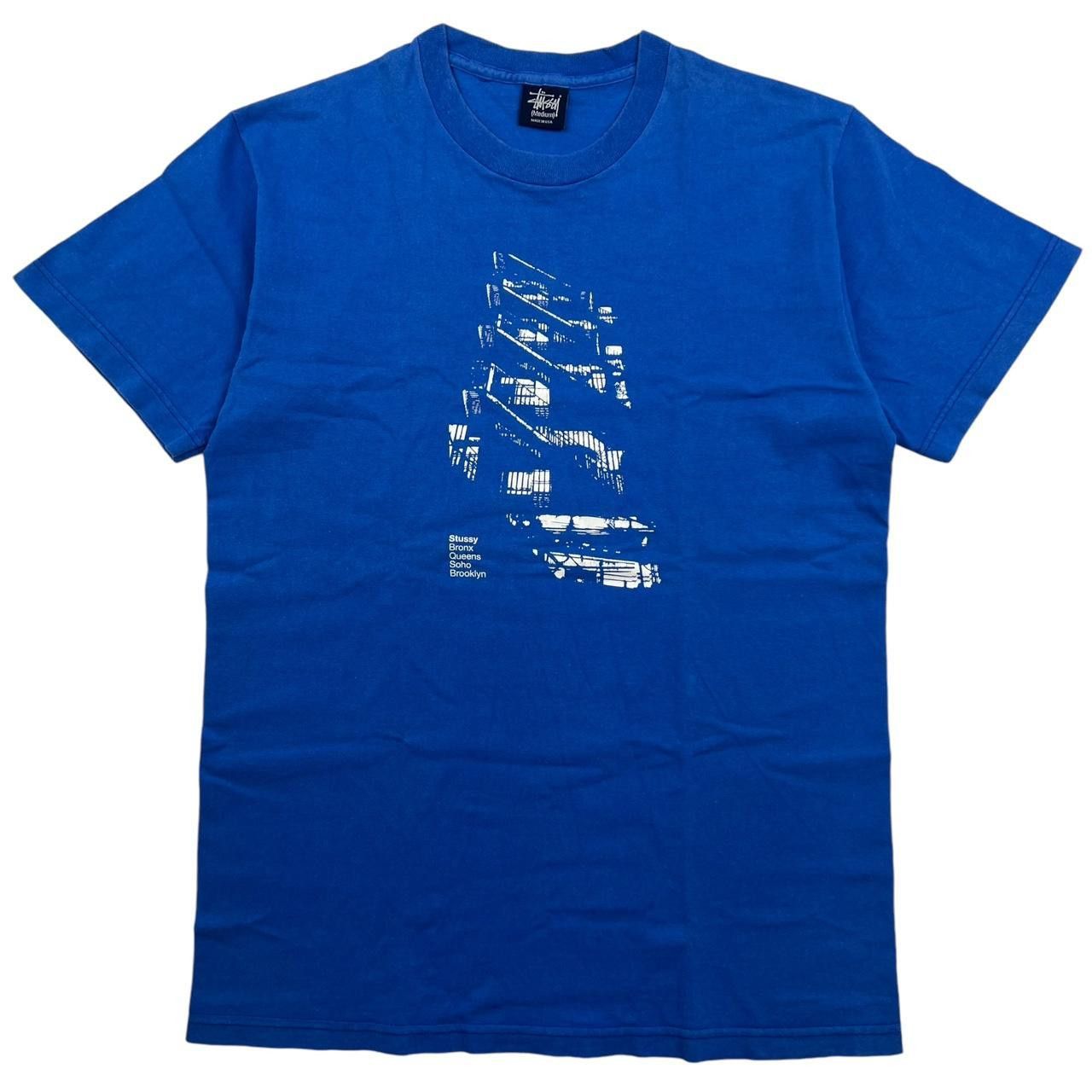 Stussy Vintage 2000s Stussy New York Fire Escape T-Shirt - Medium Size US M / EU 48-50 / 2 - 1 Thumbnail