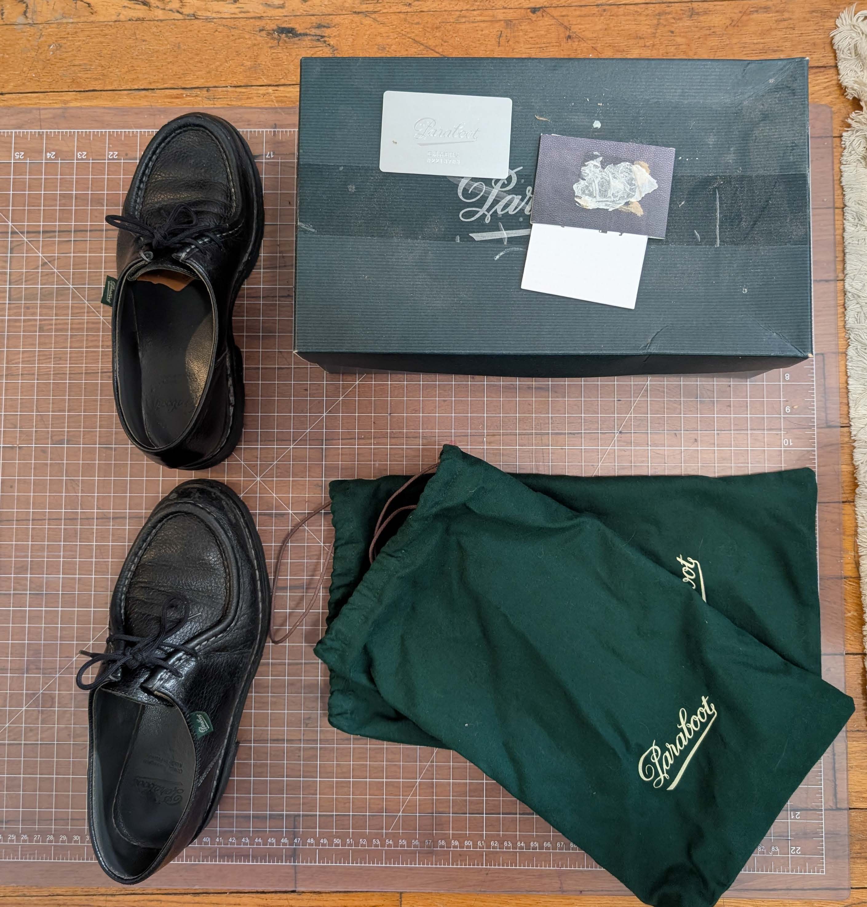 Arpenteur × Paraboot Arpenteur paraboot black suede domingue deck