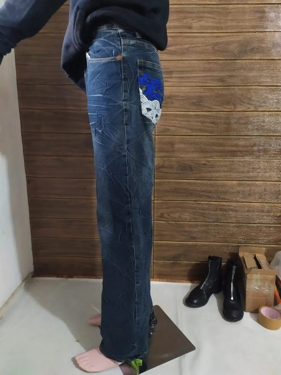 Other Ice Point Embroidery Koi Fish Jeans Size US 30 / EU 46 - 16 Thumbnail