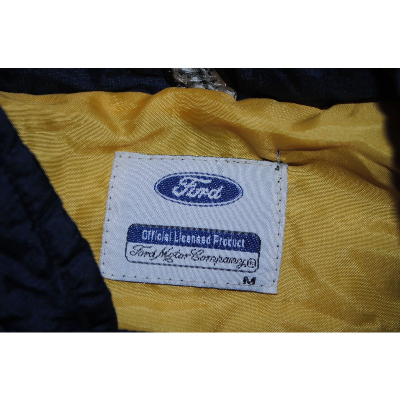 Ford FORD Jacket Bomber Nylon Zip Blue Men’s M Vintage 70's 80's Retro 80s Flap Buttoms? Size US M / EU 48-50 / 2 - 3 Thumbnail