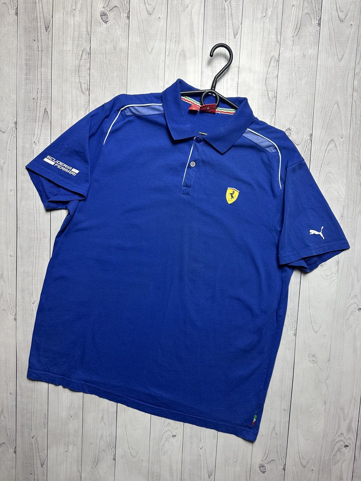 Ferrari × Vintage Vintage blue Ferrari racing polo blue logo Size US XXL / EU 58 / 5 - 1 Thumbnail