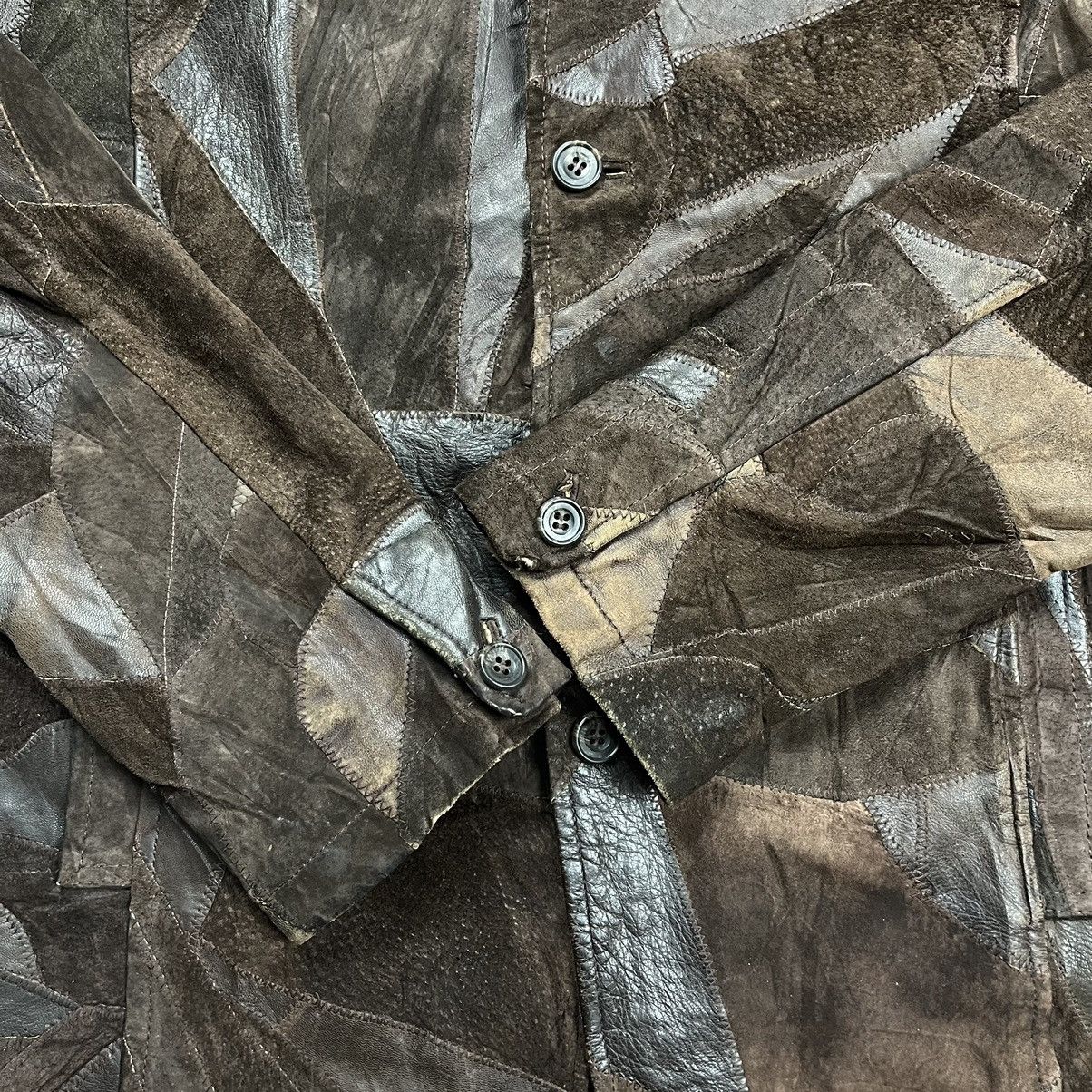 Tornado Mart GRAIL Crazy Tornado Mart japan patchwork leather jacket Size US M / EU 48-50 / 2 - 8 Thumbnail