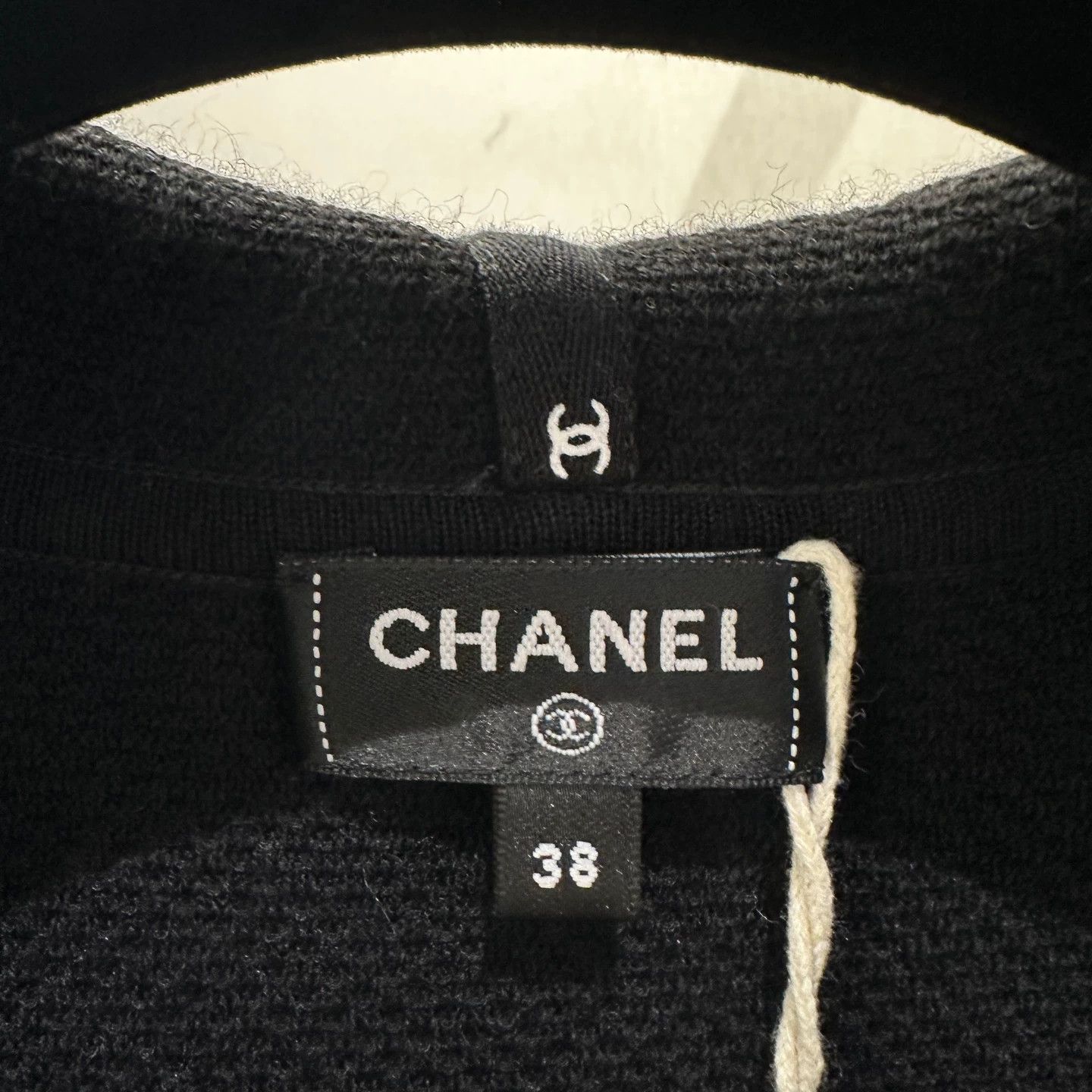 Chanel Chanel mar530 24C B&W knit short dress cashmere Size S / US 4 / IT 40 - 3 Thumbnail