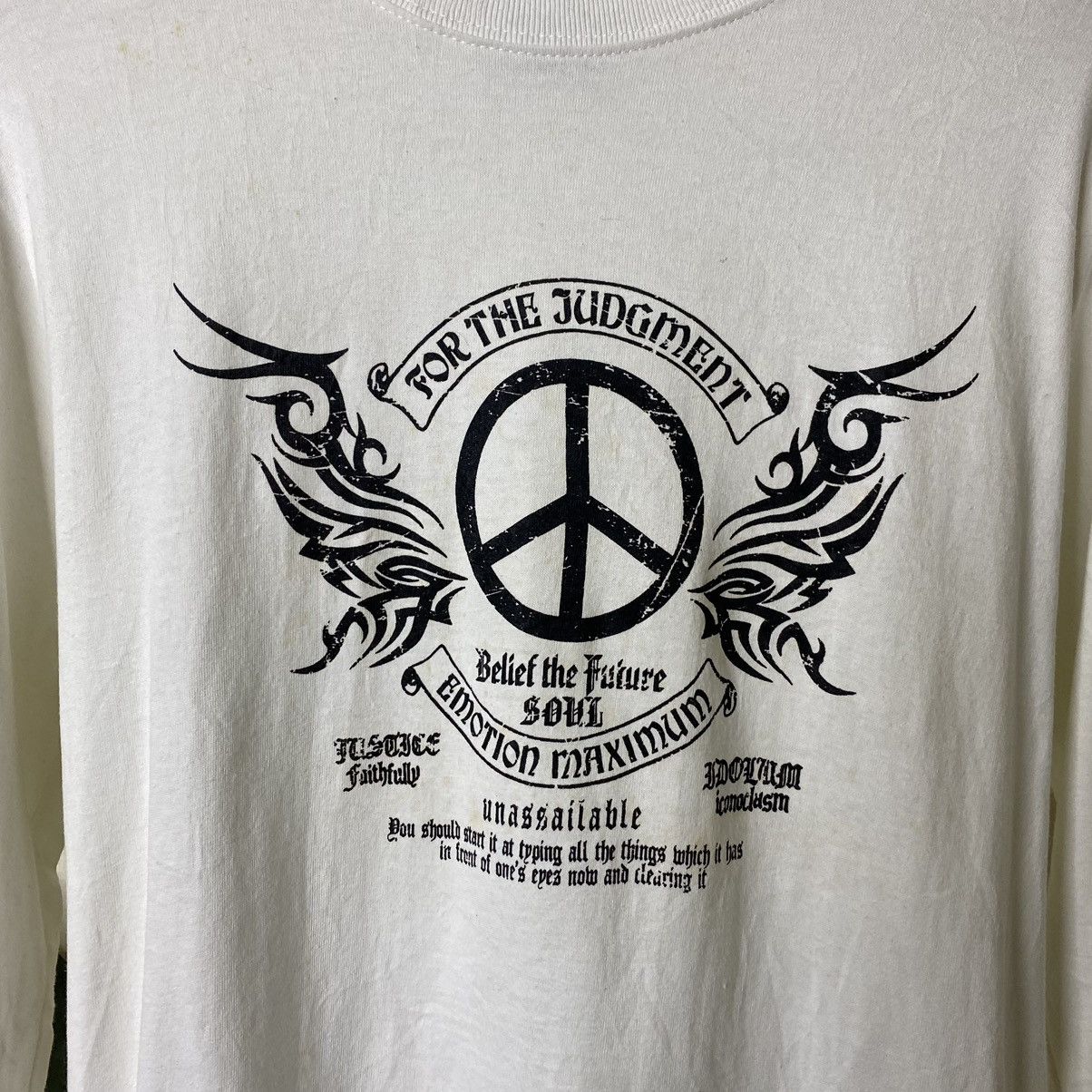If Six Was Nine × Japanese Brand × Le Grande Bleu (L.G.B.) For The Judgement Cyber Grunge Gothic Punk L/S T Shirt Size US M / EU 48-50 / 2 - 2 Thumbnail