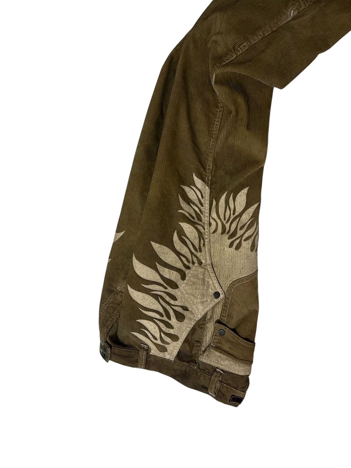 Nicole club flame corduroy flared pants