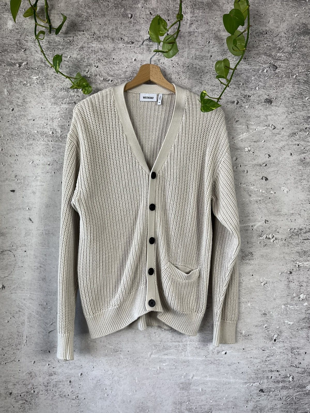 Vintage × Weekday Weekday Jonas Regular Cardigan Knit sweater XS Size US XS / EU 42 / 0 - 6 Thumbnail