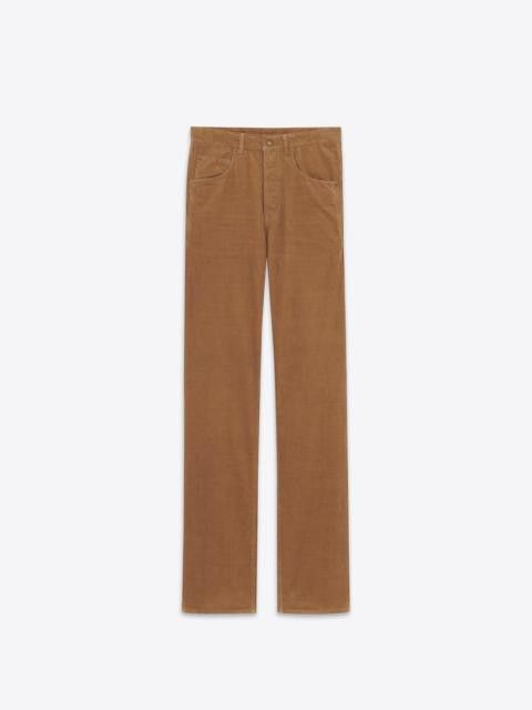 Saint Laurent Paris o1bcso1str0325 Long Baggy Jeans in Brown Size US 34 / EU 50 - 1 Thumbnail