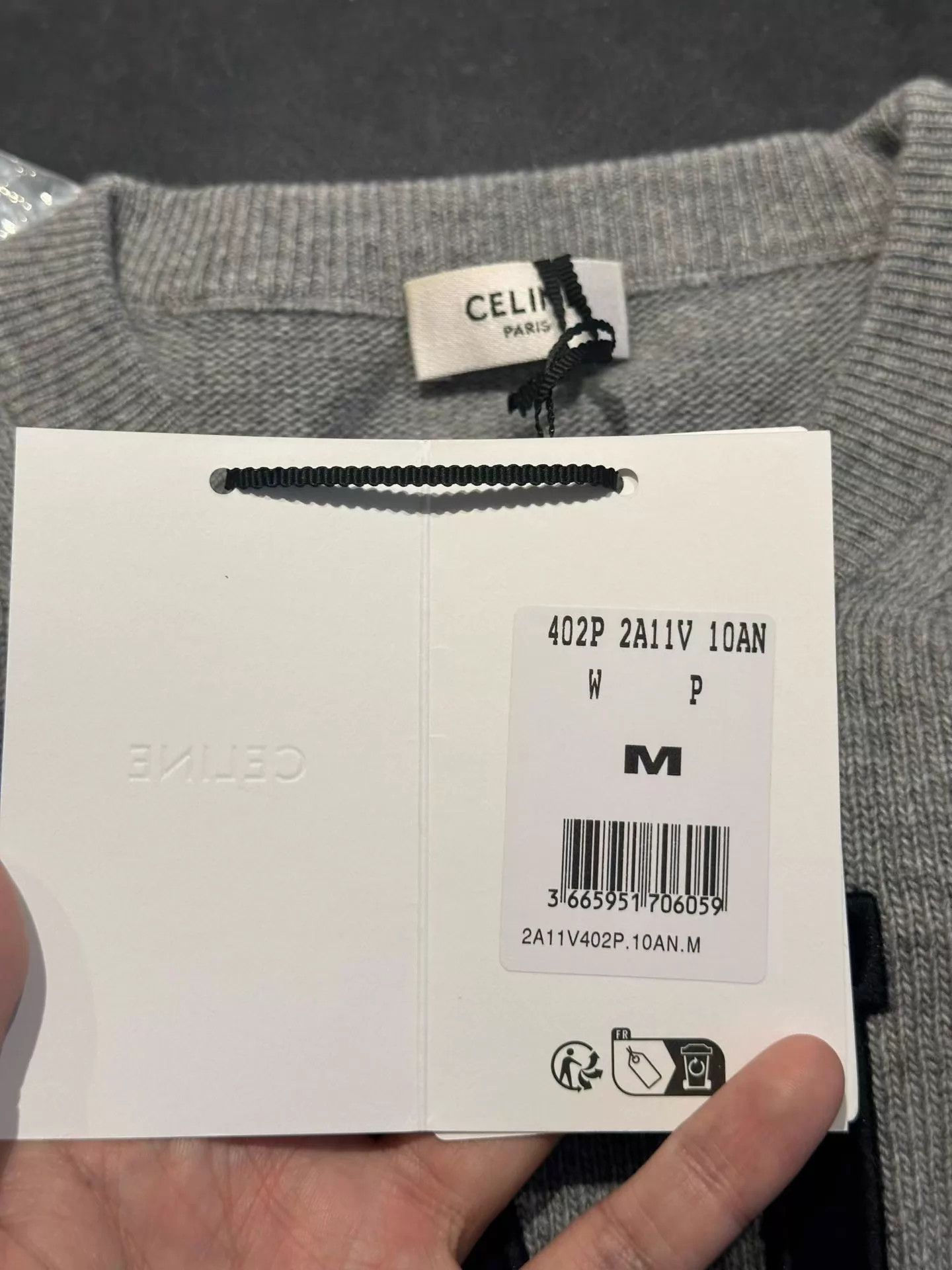 Celine CELINE Cashmere Logo Sweater M New With Tags Size M / US 6-8 / IT 42-44 - 2 Thumbnail
