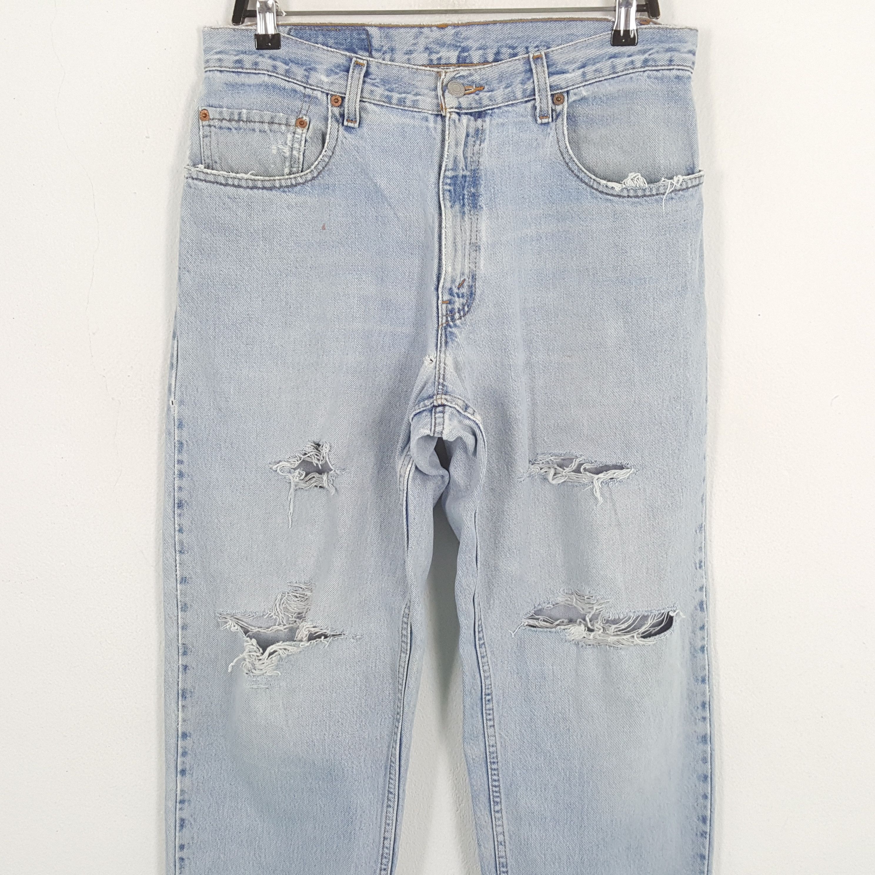Levi's × Vintage LEVI'S American Brand Streetwear Distressed Jeans Size US 32 / EU 48 - 5 Thumbnail