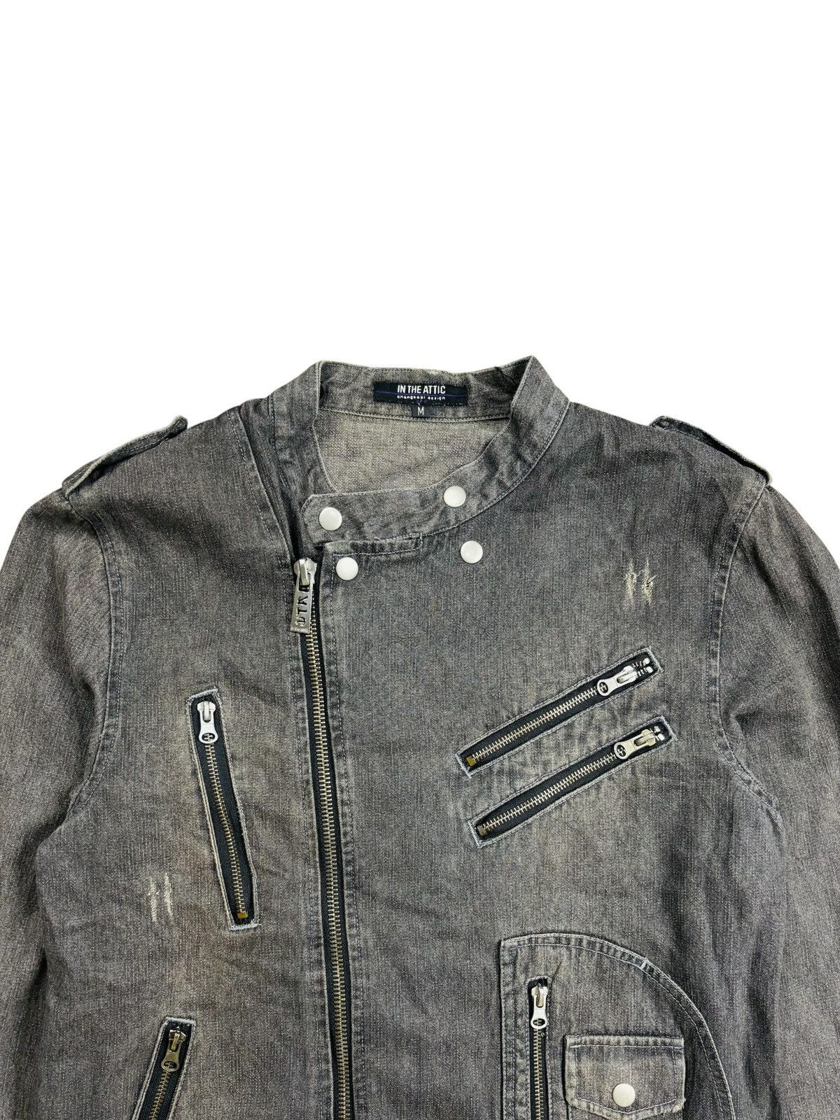 Ekam Archive In The Attic - Multizips Rider Denim Jacket Size US M / EU 48-50 / 2 - 5 Thumbnail