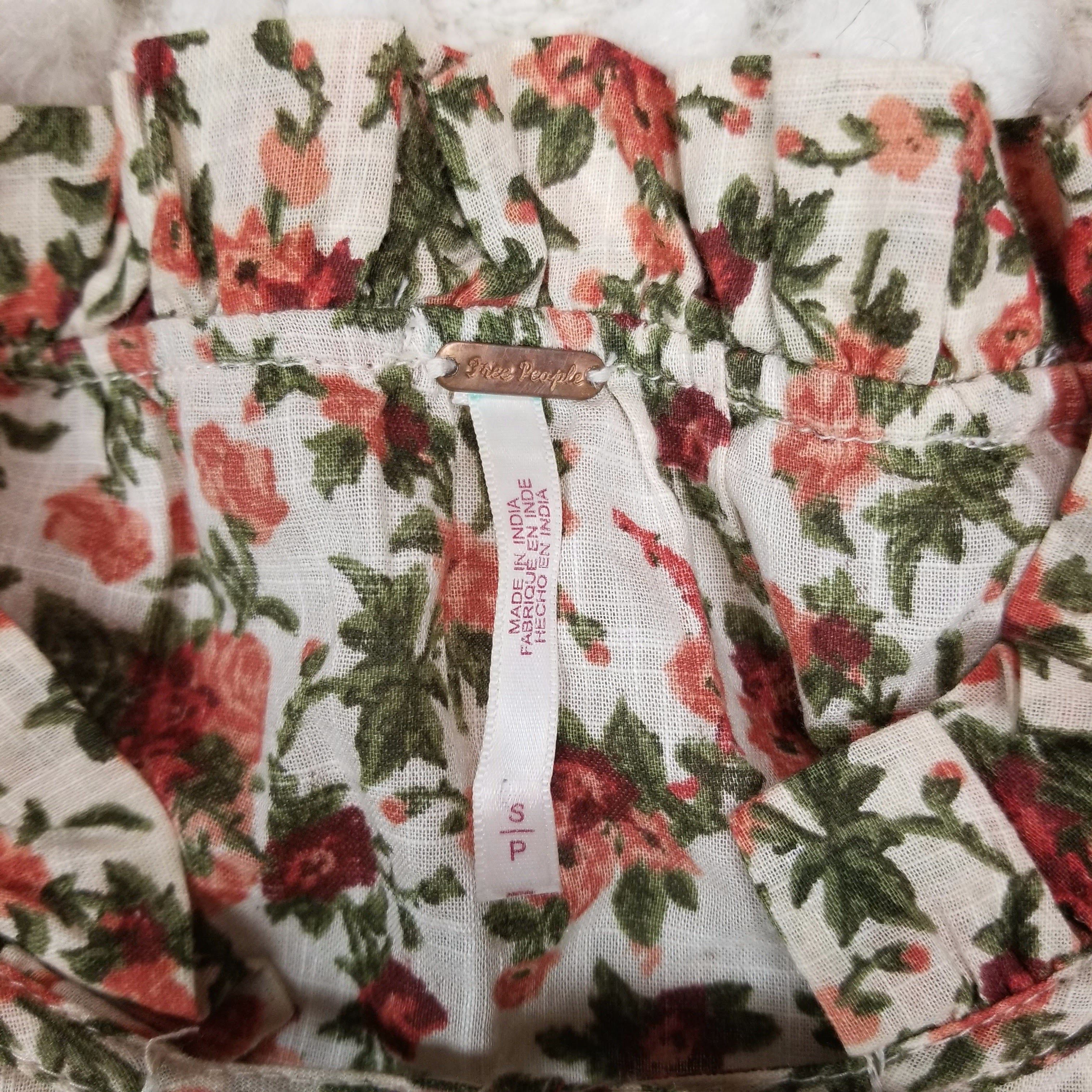 Free People Meant To Be Blouse Vintage Combo Floral Size S / US 4 / IT 40 - 5 Thumbnail