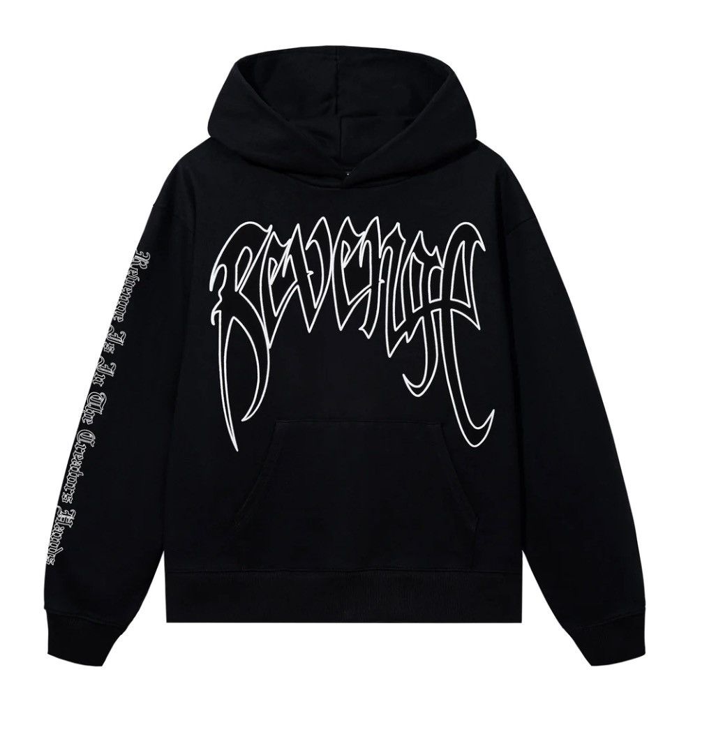 image of Unopened Revenge Kill Outline Xxxtentacion Hoodie in Black, Men's (Size XL)