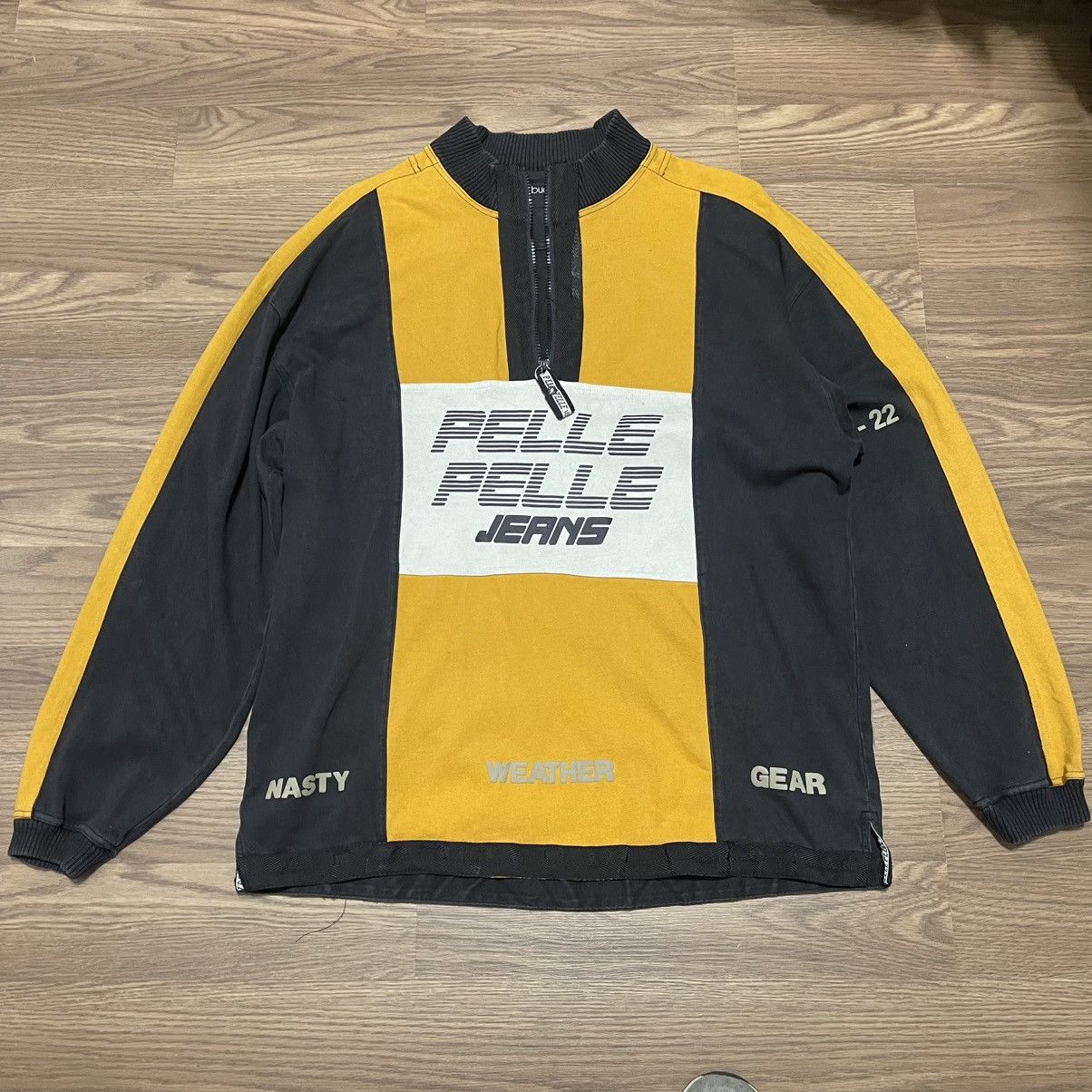 Pelle Pelle Rare Pelle Pelle jeans marc Buchanan zip up sweatshirt Size US XL / EU 56 / 4 - 1 Thumbnail