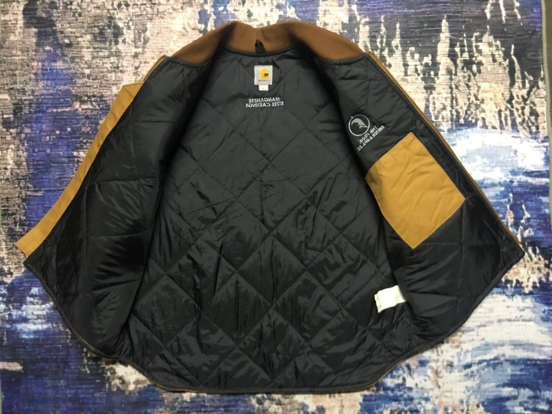 Carhartt Carhartt Brown The Frog Switch & Mfg.Co Vest Quilted lining Size US L / EU 52-54 / 3 - 3 Thumbnail