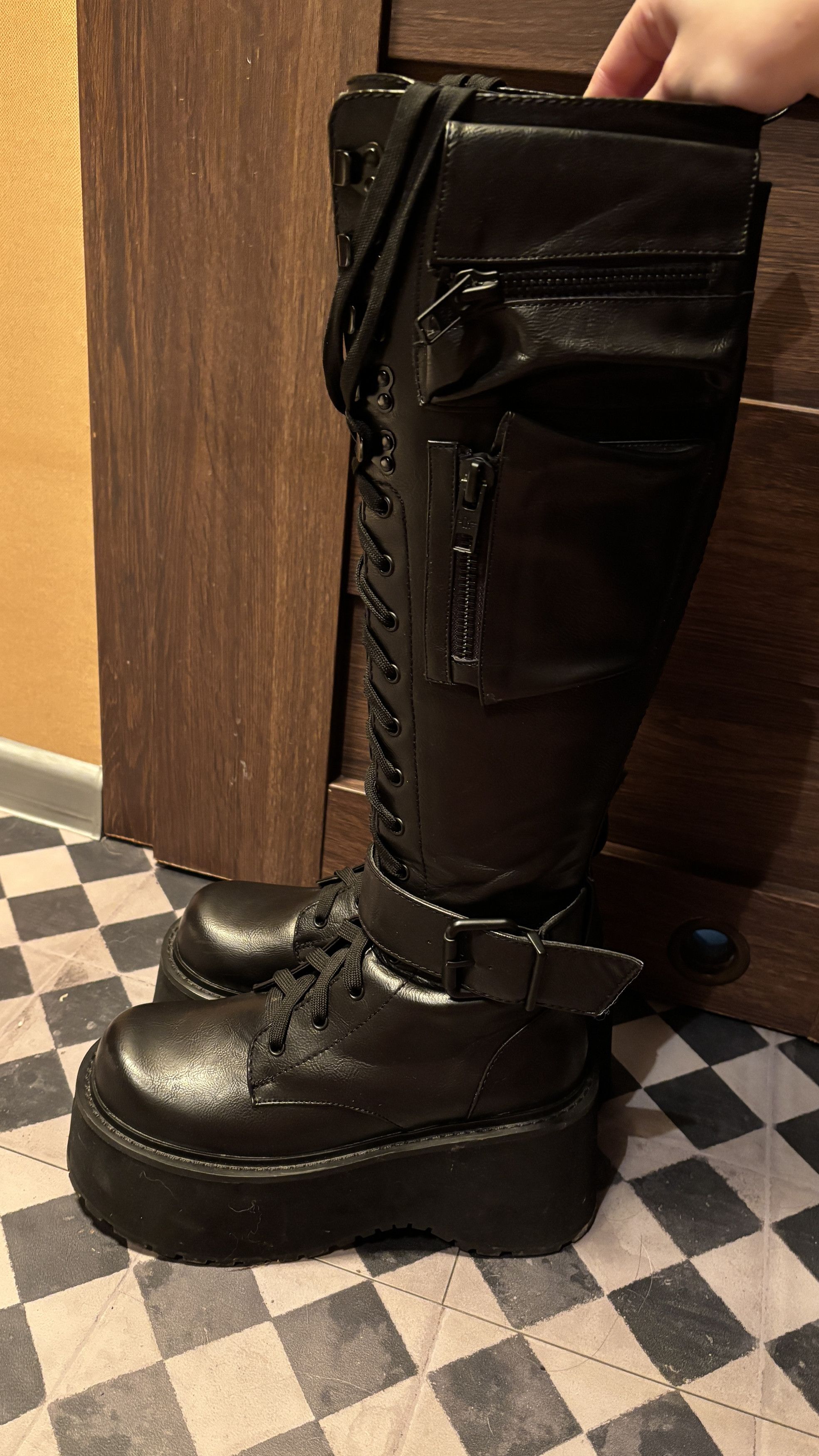 Dolls Kill Obsidian combat boots 2.0 Size US 8 / IT 38 - 4 Thumbnail