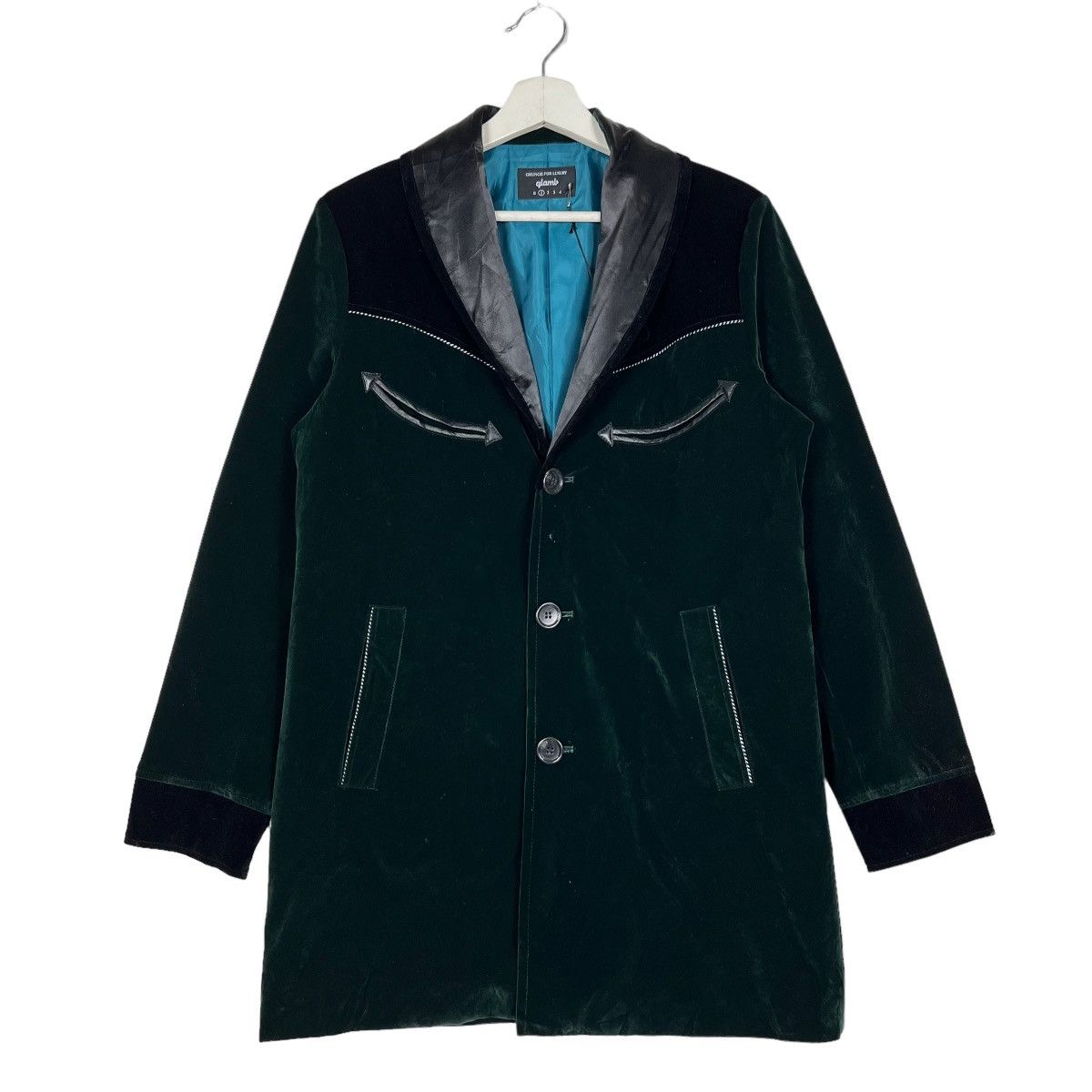 Japanese Brand 🔥 GRUNGE FOR LUXURY QLAMB LONG COAT Size US S / EU 44-46 / 1 - 2 Thumbnail