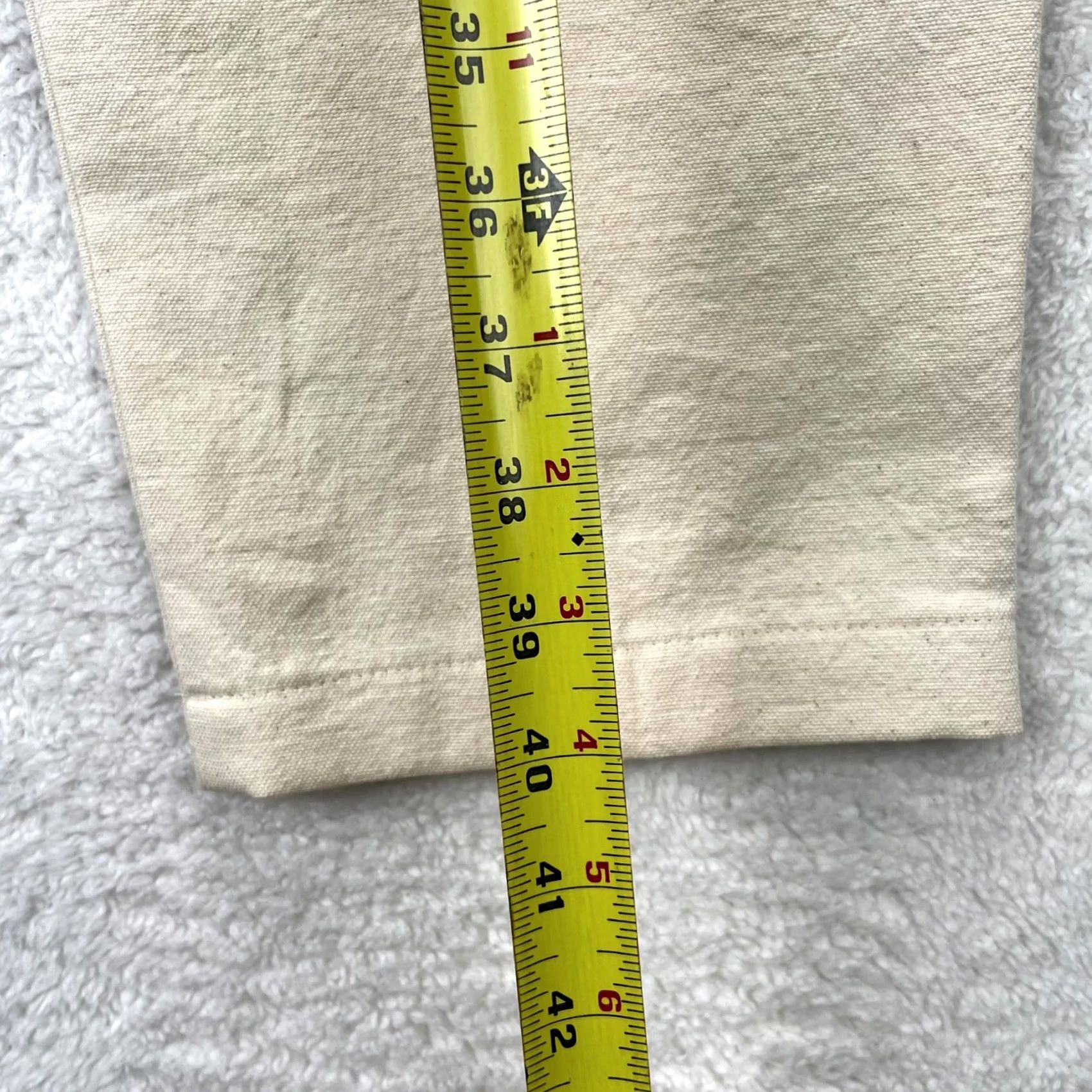 Vintage Mens Linen Pants - White Chino Casual Summer - USA Size US 32 / EU 48 - 4 Thumbnail