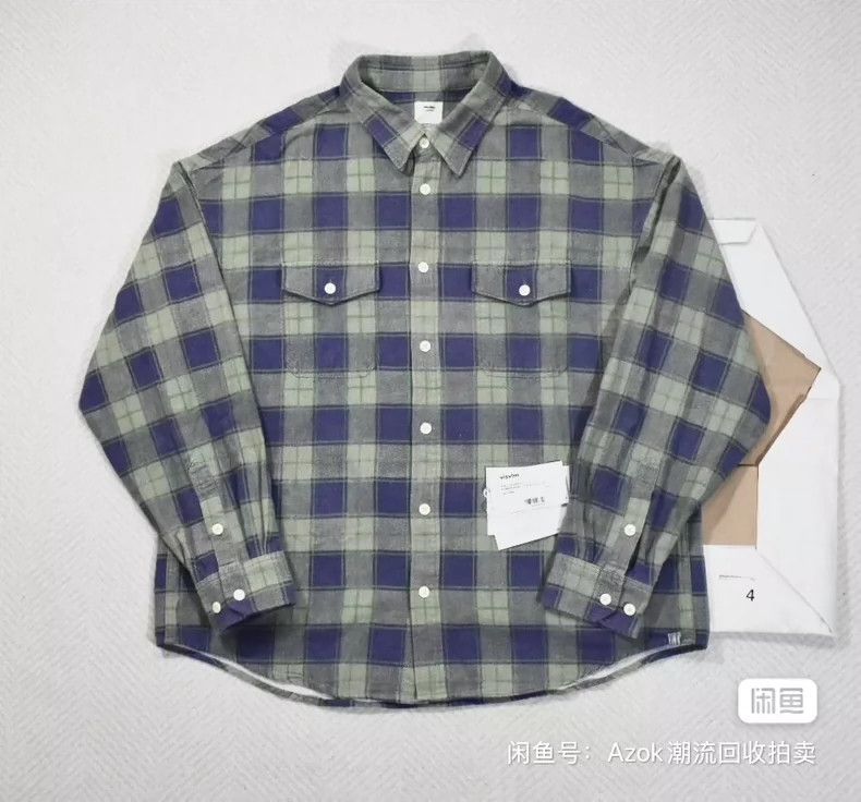 Visvim23aw Pioneer Khadi Check Shirt 2504-Nextarrow