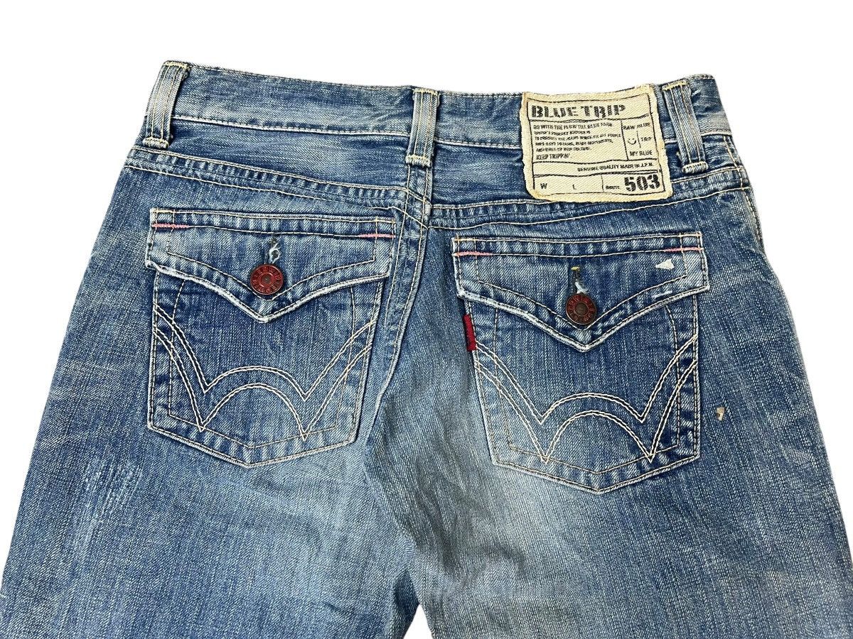 Edwin Vintage Edwin Blue Trip 503 Jeans Streetwear Size 29" - 3 Thumbnail