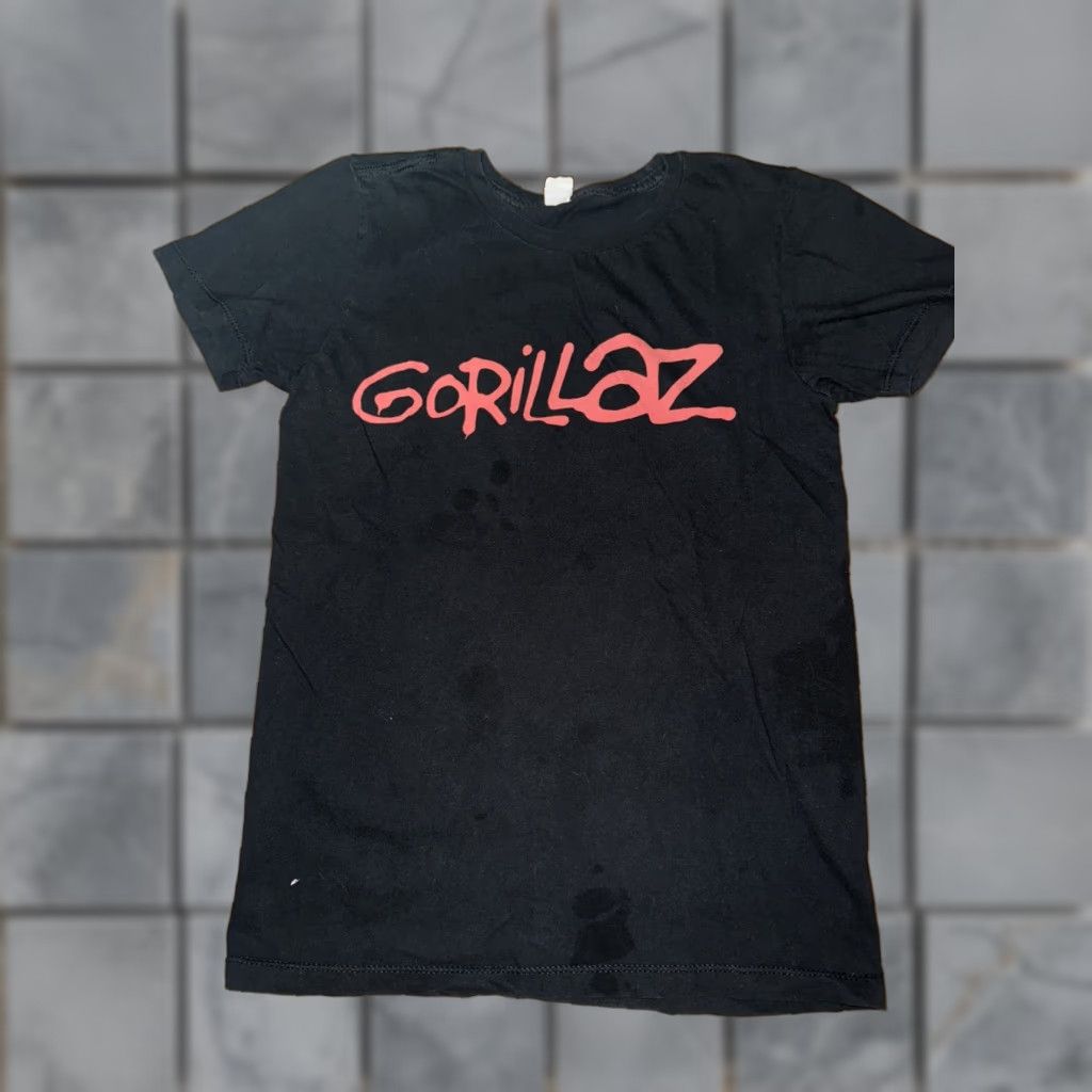Spell Gorillaz T-Shirt Black Small Mens 17x25 Spell out Music Y2K Band Size US S / EU 44-46 / 1 - 1 Thumbnail