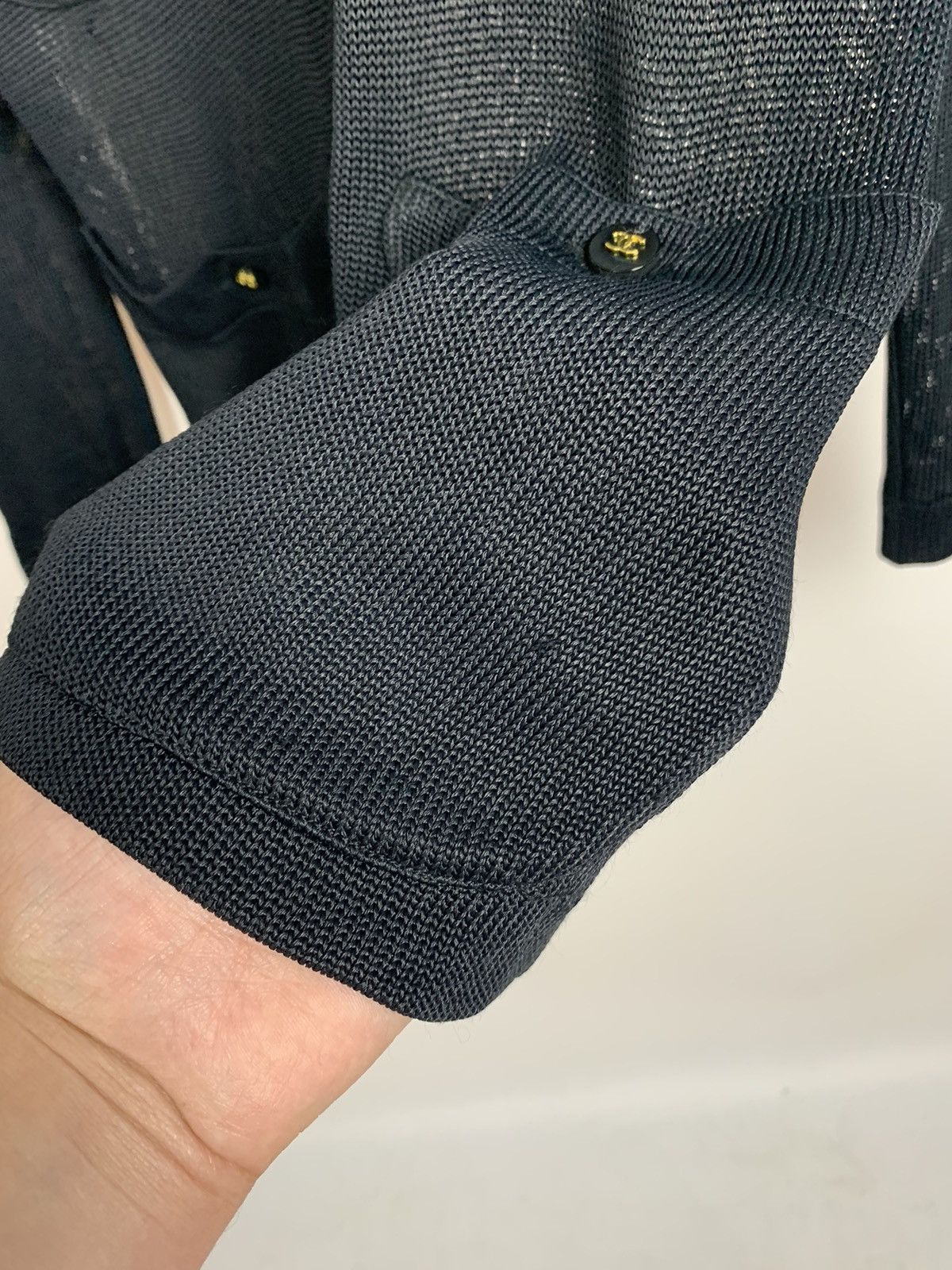 Chanel Chanel Boutique Cardigan Black Viscose Vintage Womens Sz 42 Size M / US 6-8 / IT 42-44 - 17 Thumbnail