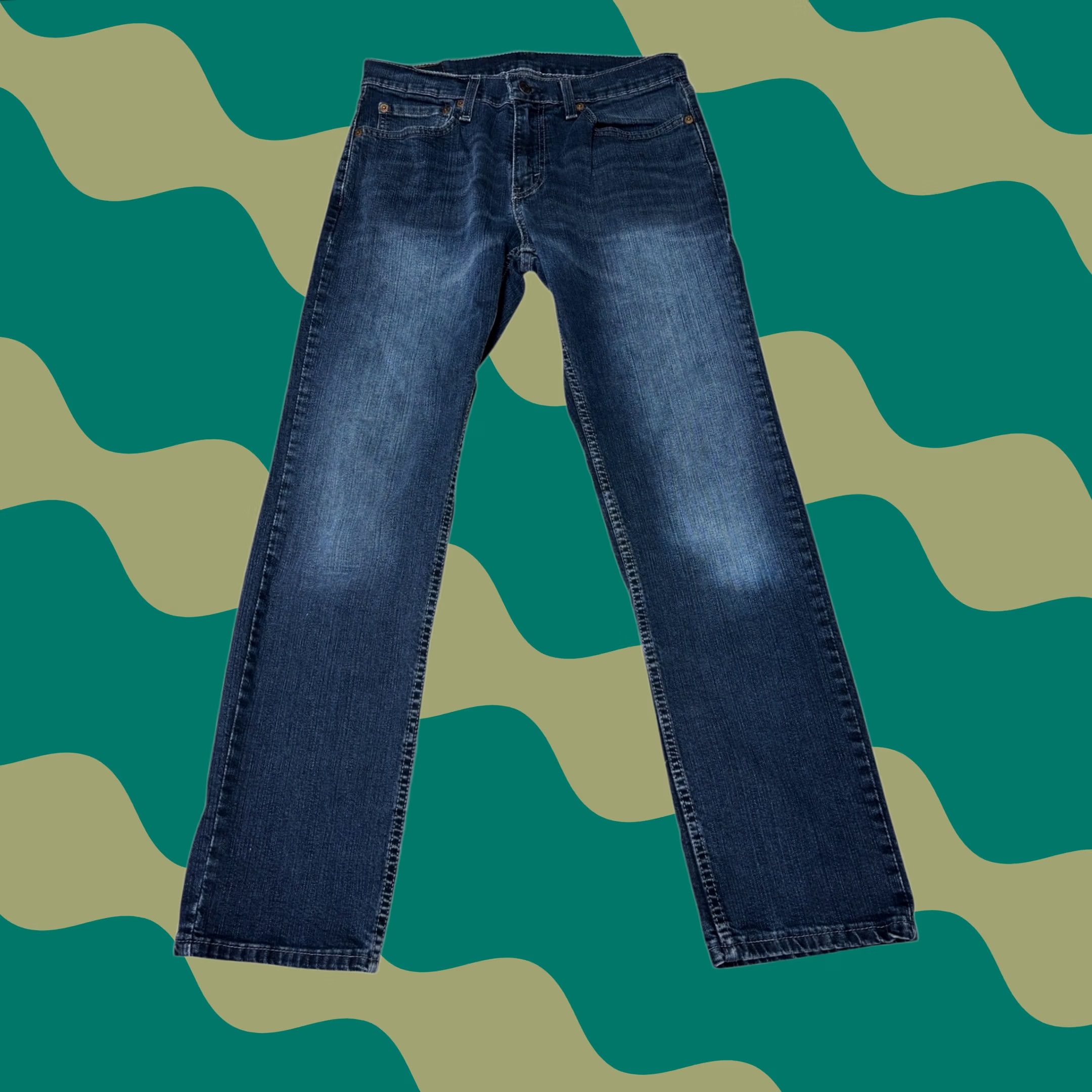CO VINTAGE? Levi Strauss & Co 505 Mens Jeans W29 L30 Dark Wash Straight Fit Denim Size US 29 - 1 Thumbnail