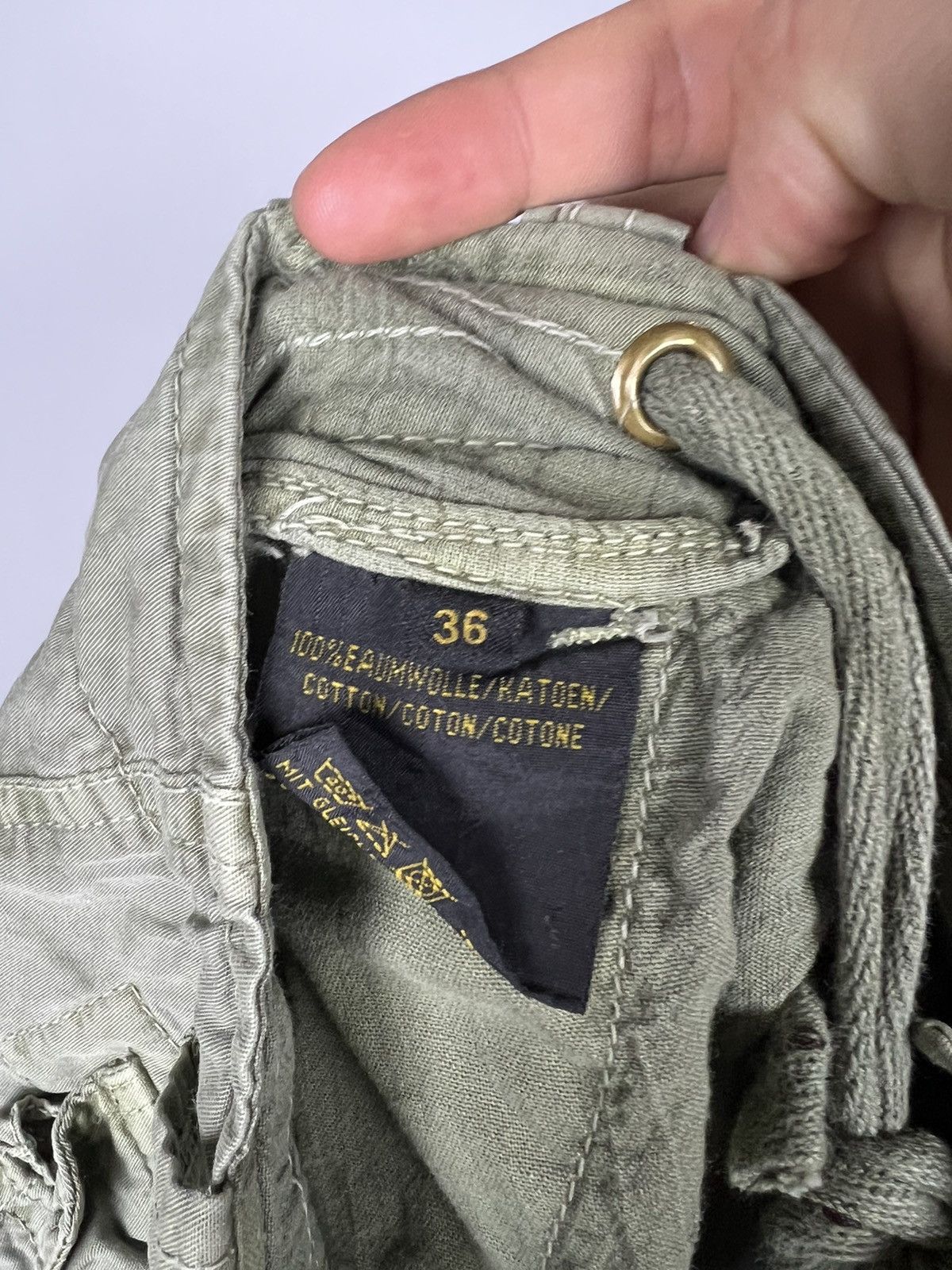 Alpha Industries W36 Alpha industries cargo pants with drawstrings vintage Size US 36 / EU 52 - 11 Thumbnail