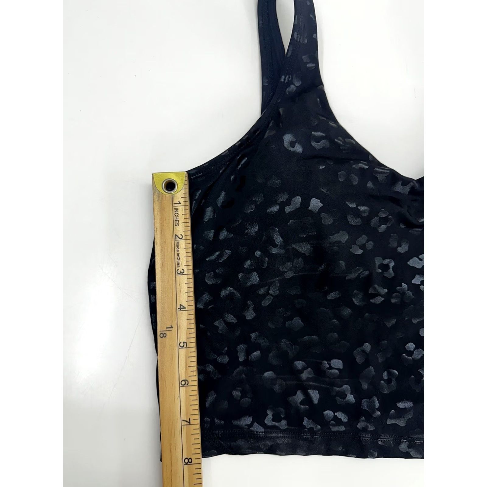 Vintage Womens Black Animal Print Cropped Tank Top Size Medium Fitted Workout Size M / US 6-8 / IT 42-44 - 7 Thumbnail