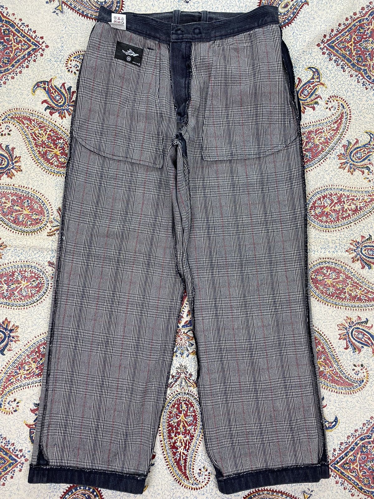 Japanese Brand Doarat Plaid Denim Trouser Size US 32 / EU 48 - 9 Thumbnail