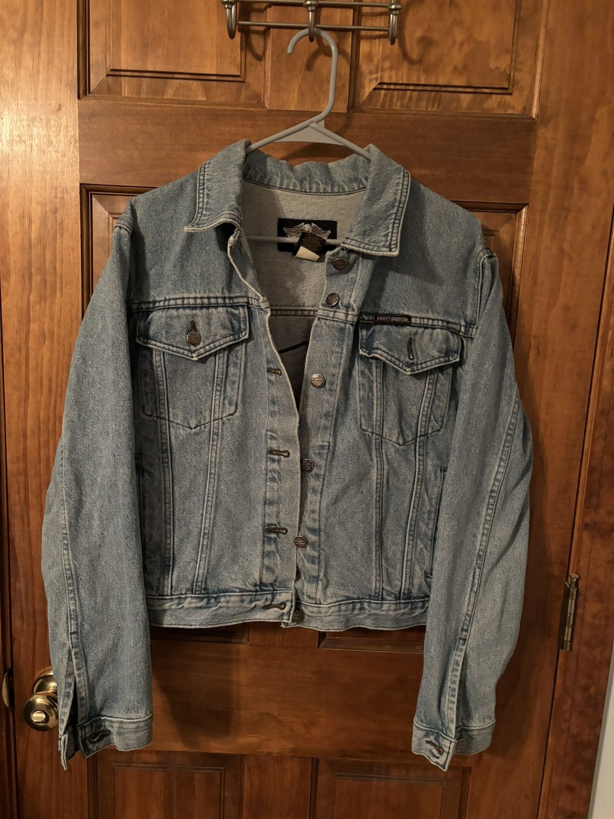 Harley Davidson × Vintage Harley Davidson Denim Jacket Size M / US 6-8 / IT 42-44 - 1 Thumbnail