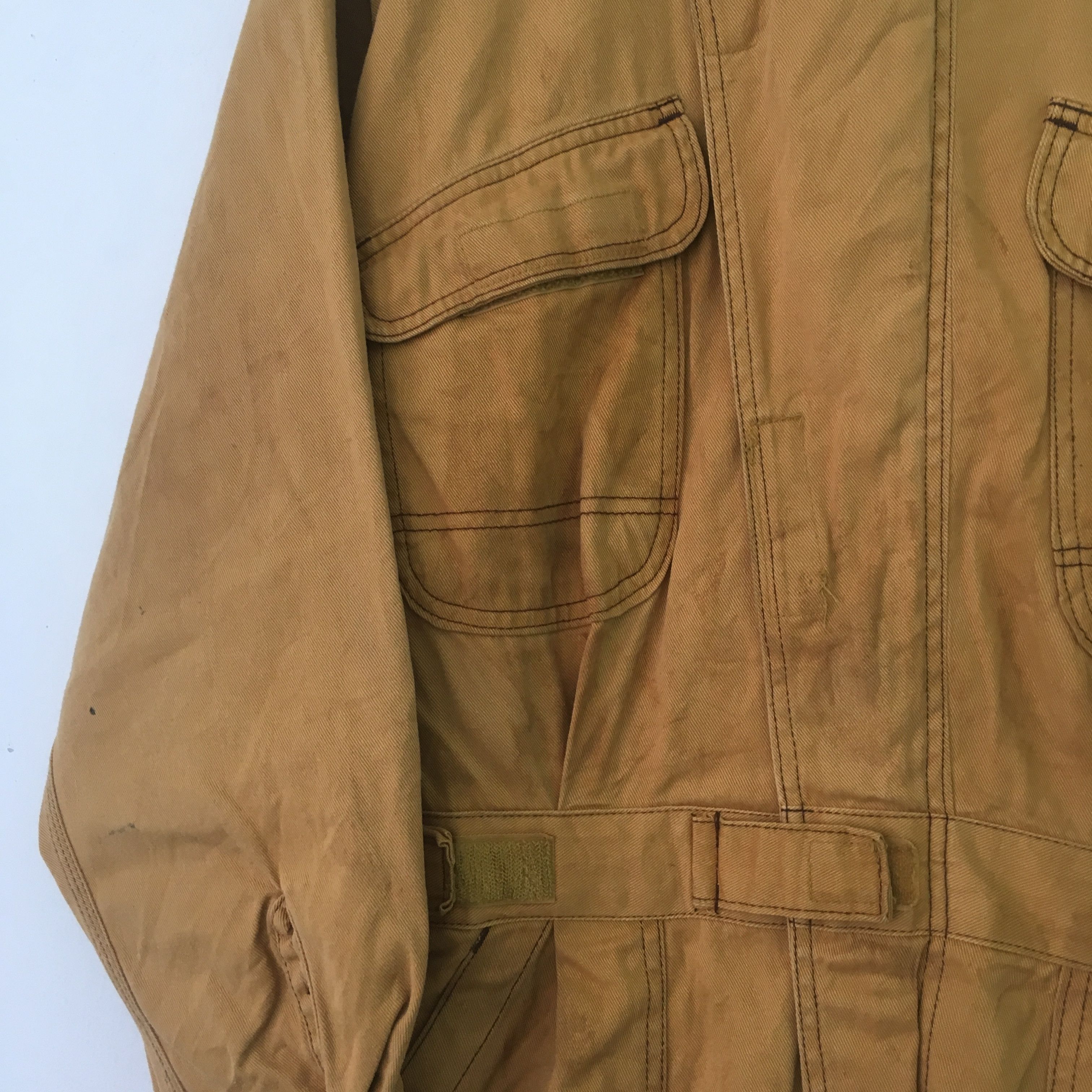 Japanese Brand Vintage 90's Heavy Used Toyota Japan Brown Coveralls - 481 Size US L / EU 52-54 / 3 - 6 Thumbnail