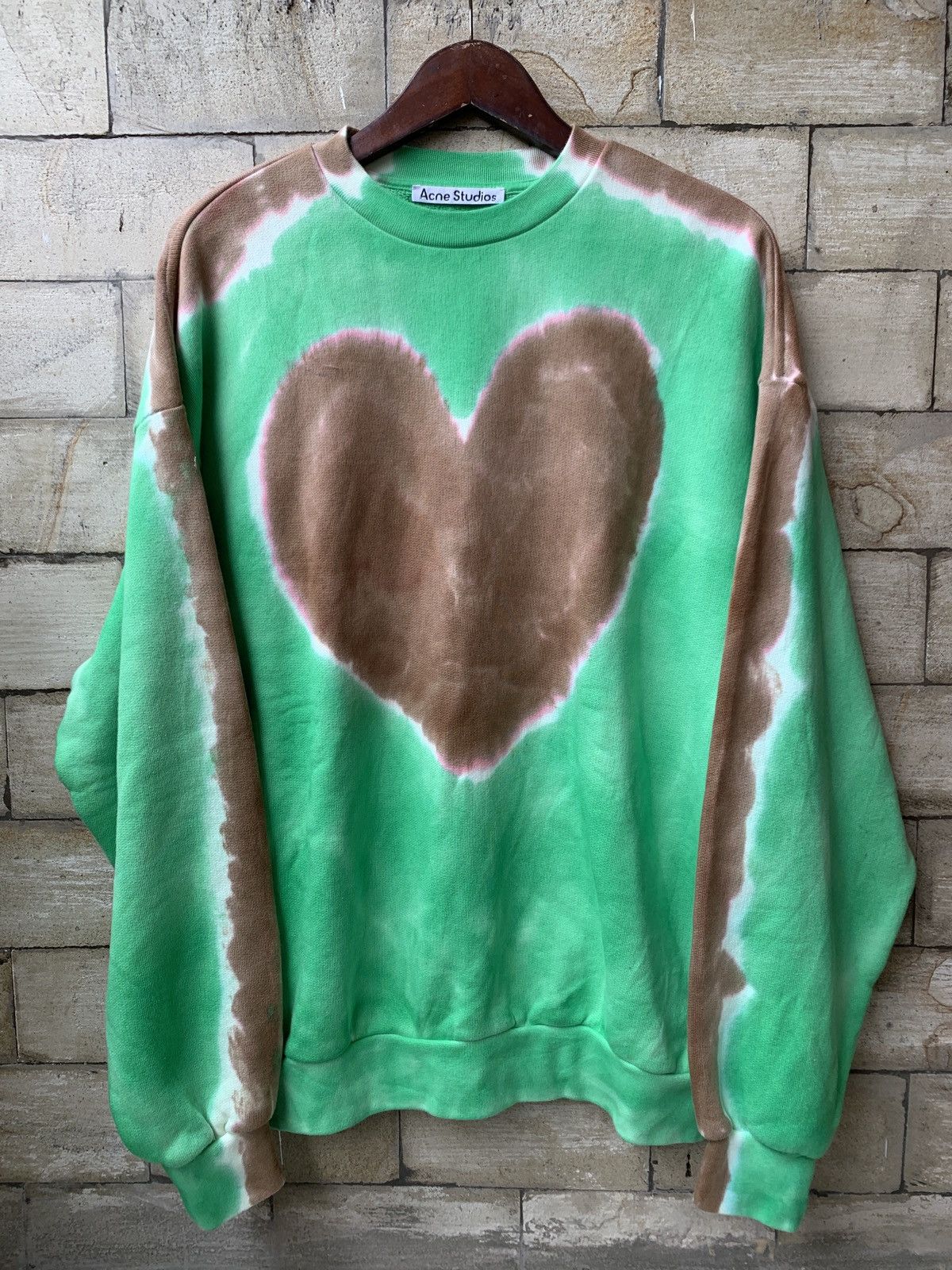 Acne Studios Sweatshirts Acne Studios Heart Tie-Dye (fit Medium) Size US XXS / EU 40 - 1 Thumbnail