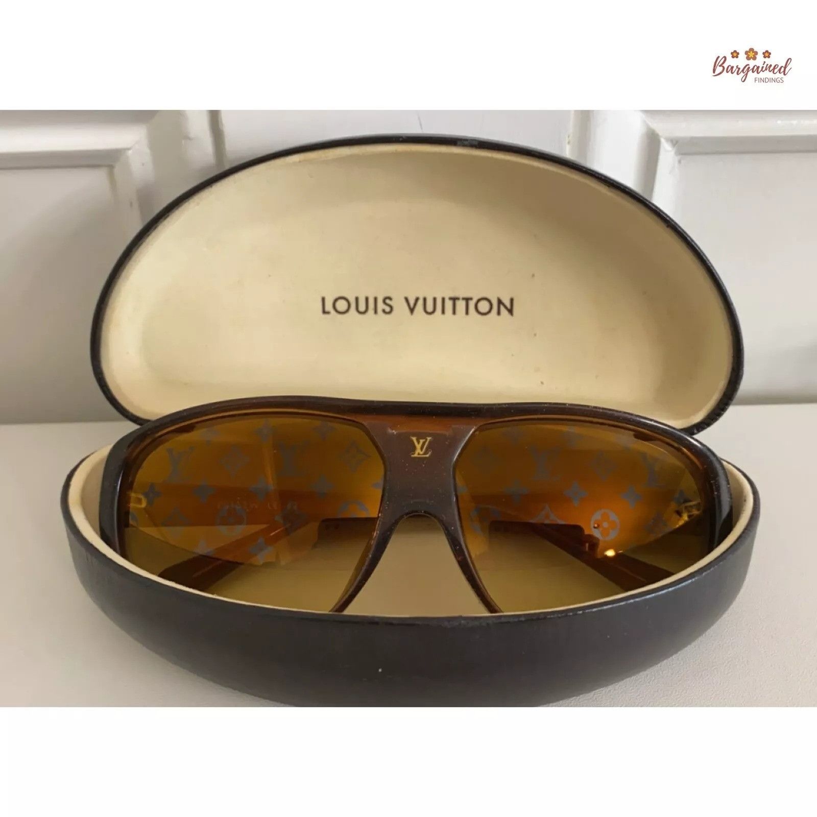 Louis Vuitton LOUIS VUITTON Glitter Acetate Illusion Monogram Sunglasses Size ONE SIZE - 3 Thumbnail