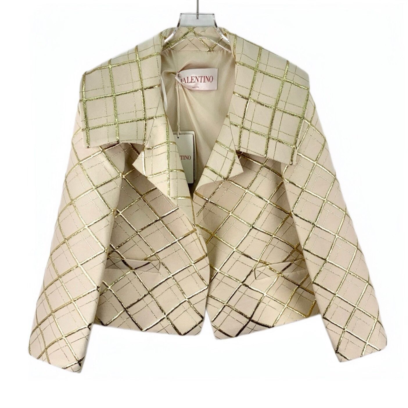 Valentino Valentino Yellow Diamond Check Jacket Size M / US 6-8 / IT 42-44 - 1 Thumbnail