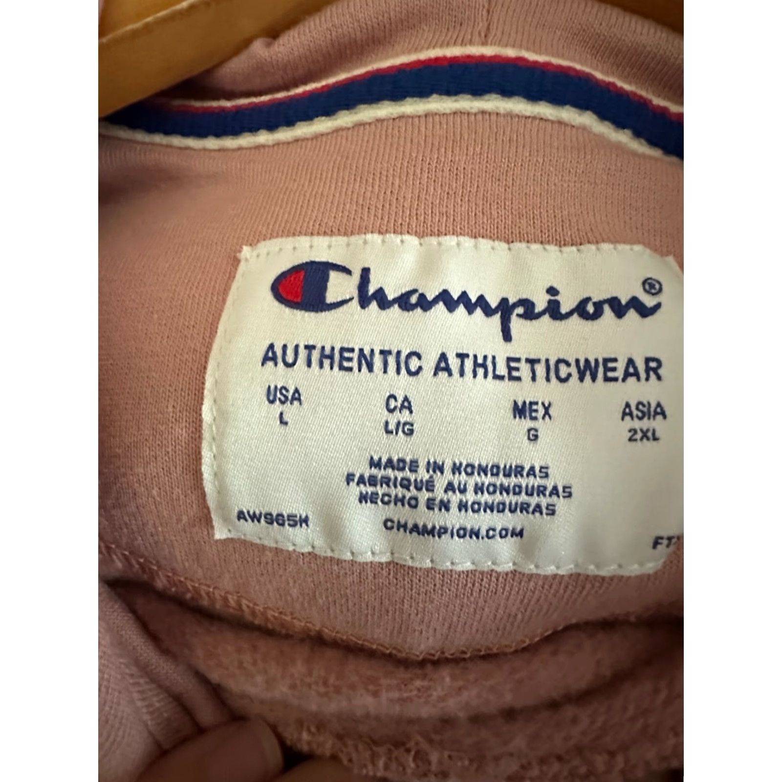 Champion Champion Hoodie Sweatshirt Adult Large Pink Pullover Sweatshirt Hoodie Women Activewear Pullover Pullover Size L / US 10 / IT 46 - 3 Thumbnail