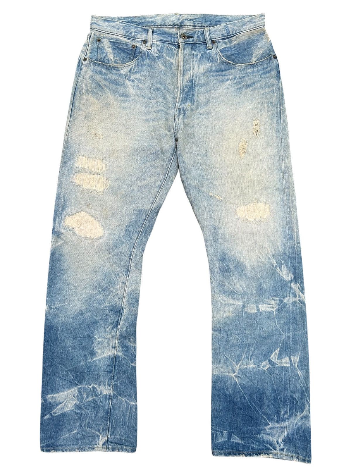 Vintage Swagger Selvedge Distressed Denim Jeans
