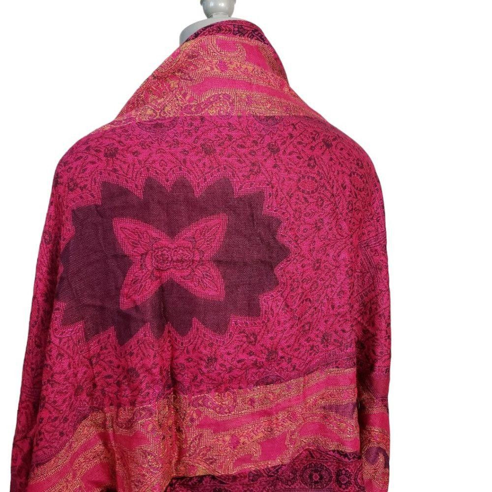 Designer CT865 Red Butterfly Pashmina Size ONE SIZE - 5 Thumbnail
