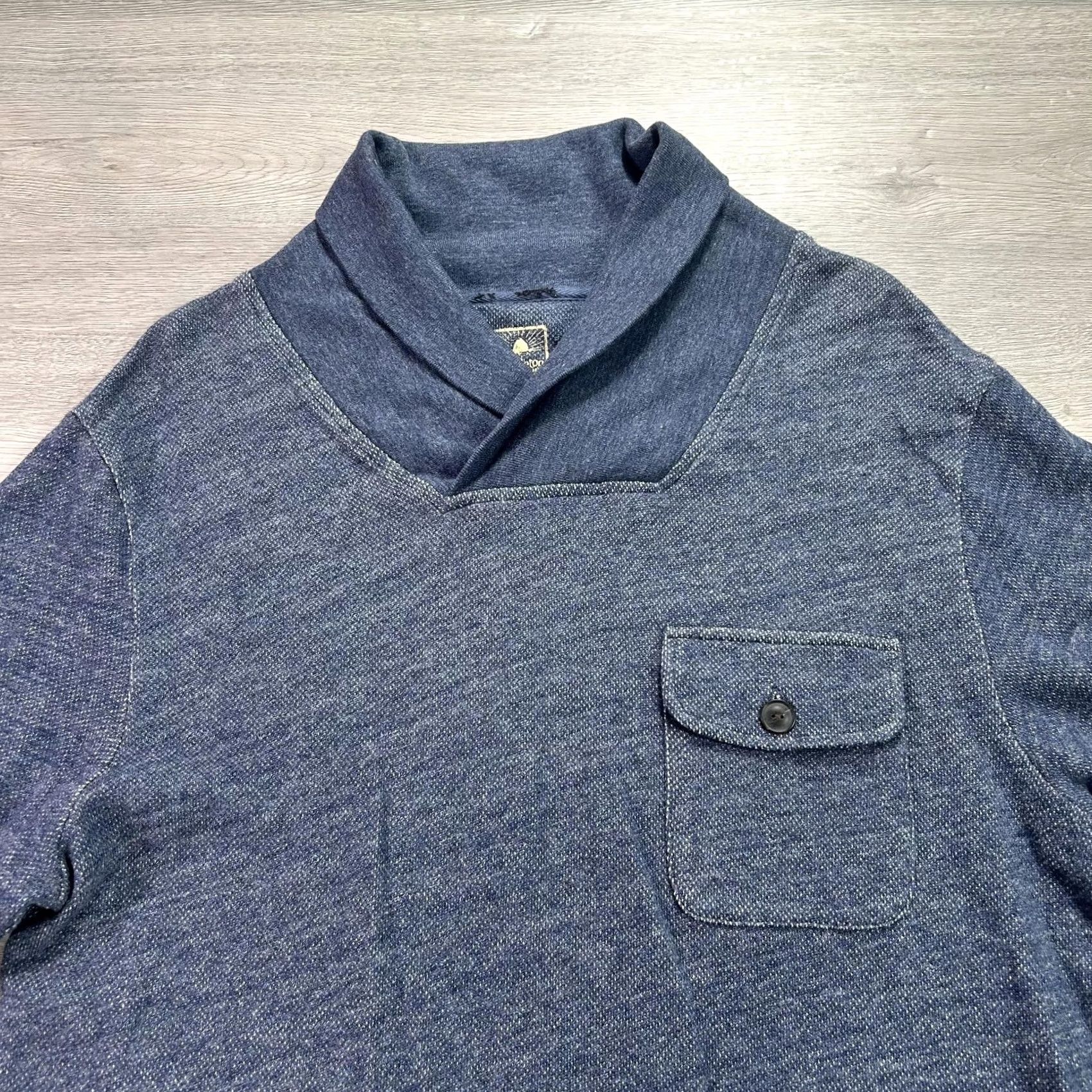 Pendleton Pendleton Sweater Mens M Blue Shawl Collar Knit Pullover Pocket Cotton Surf Size US M / EU 48-50 / 2 - 3 Thumbnail