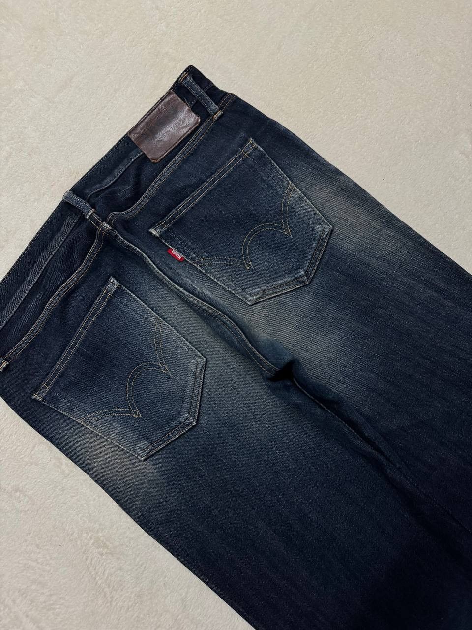 Edwin INSANE Edwin Rusty Mudwash Distress Dark Jean Made In Japan Size US 35 - 18 Thumbnail